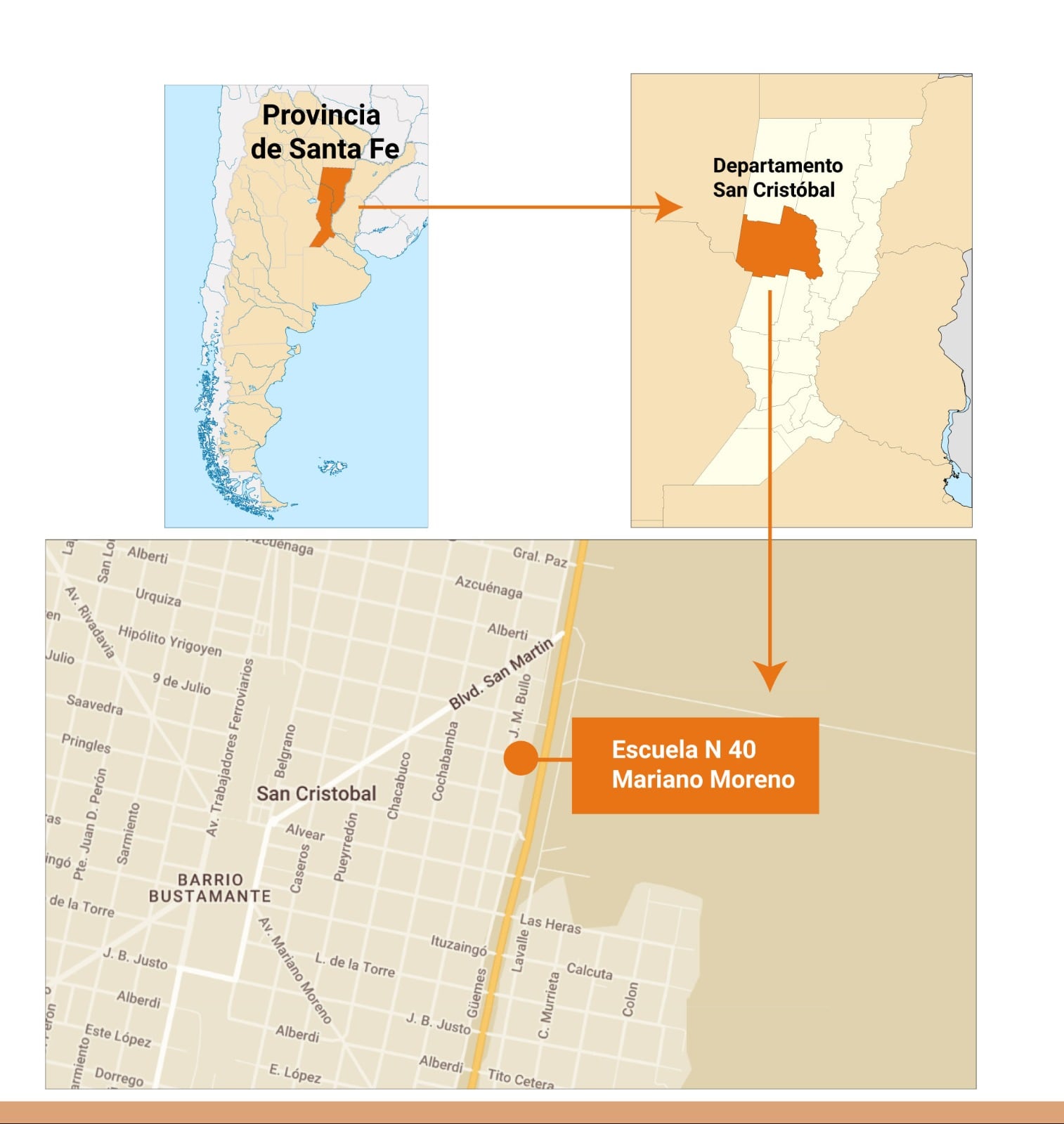 La Escuela N°40 del Municipio de San Cristóbal, en la provincia de Santa Fe, fue el lugar del ataque a tiros