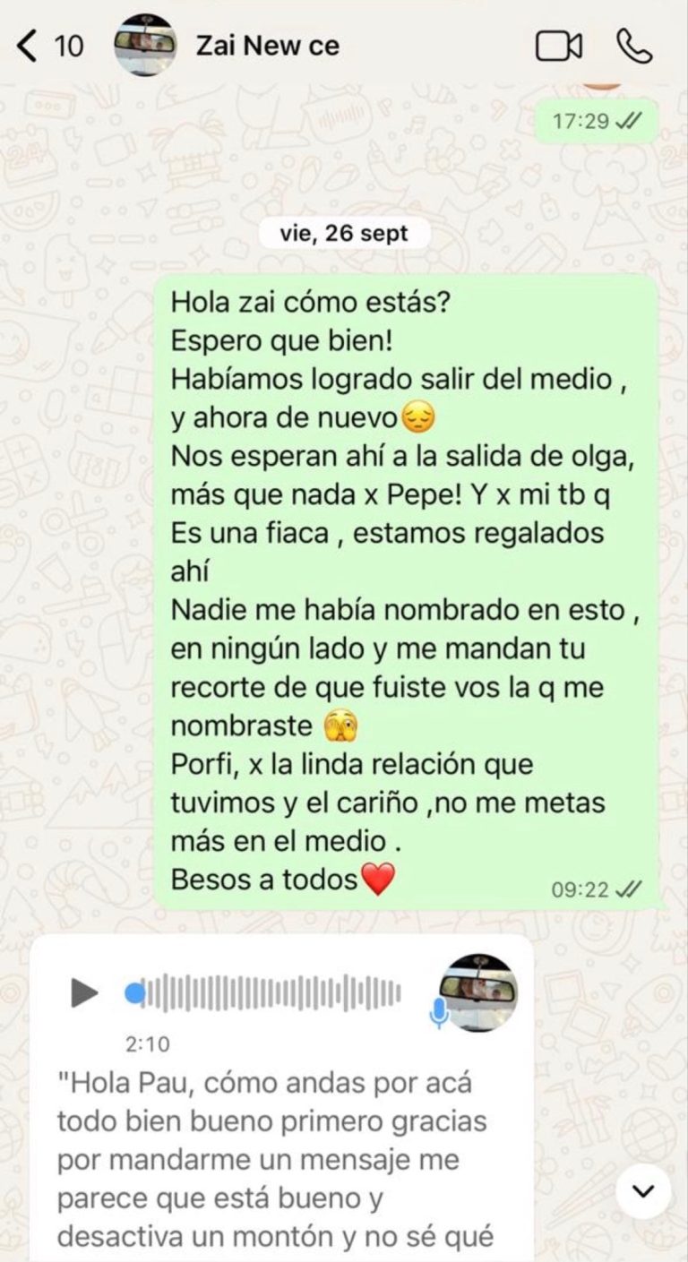 Paula Chaves, muy dura con con Zaira Nara por sus indirectas: “No me fumo más la carcajadita”