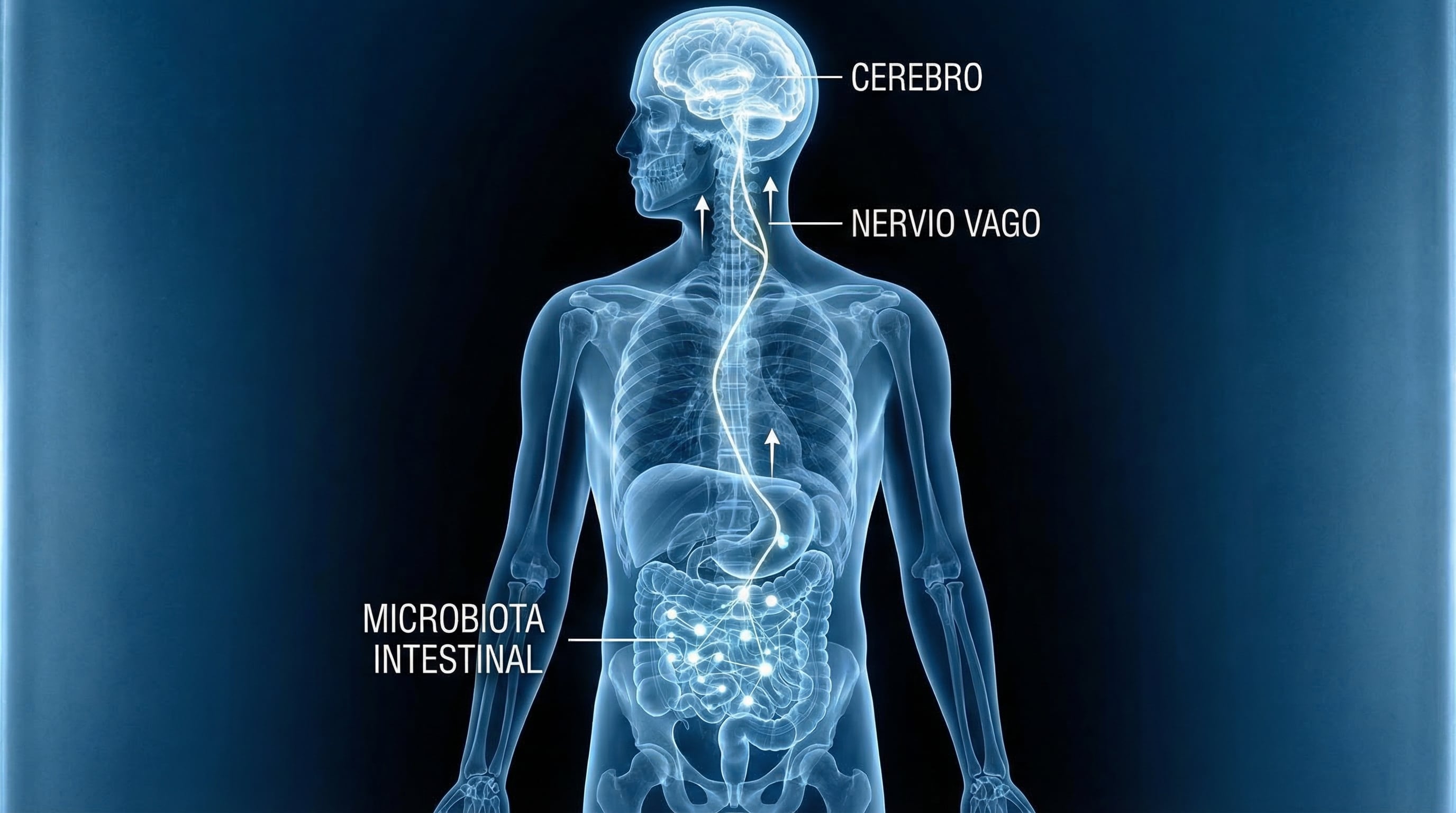 El nervio vago se confirma como la vía principal para el traslado de bacterias intestinales vivas al cerebro, según datos experimentales recientes (Imagen Ilustrativa Infobae)
