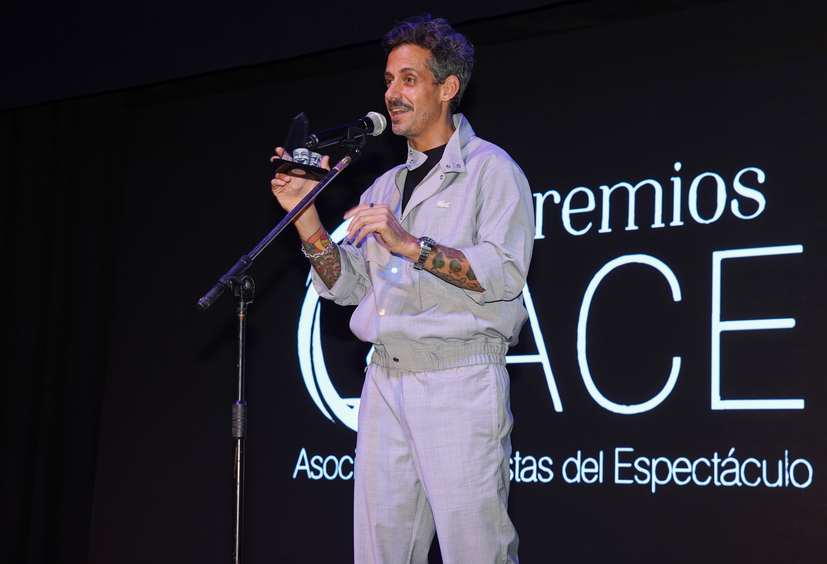 Agustín “Rada” Aristarán triunfó en la categoría 'Actuación masculina en obra para un sólo personaje' por su protagónico en 'Chanta'