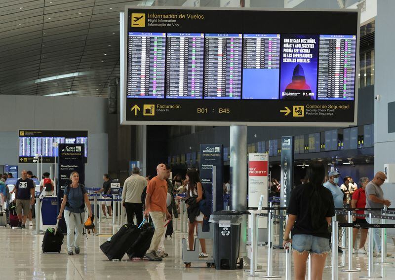 El 72% de los 20.9 millones de viajeros que usaron Tocumen en 2025 fueron en conexión. REUTERS/Aris Martínez