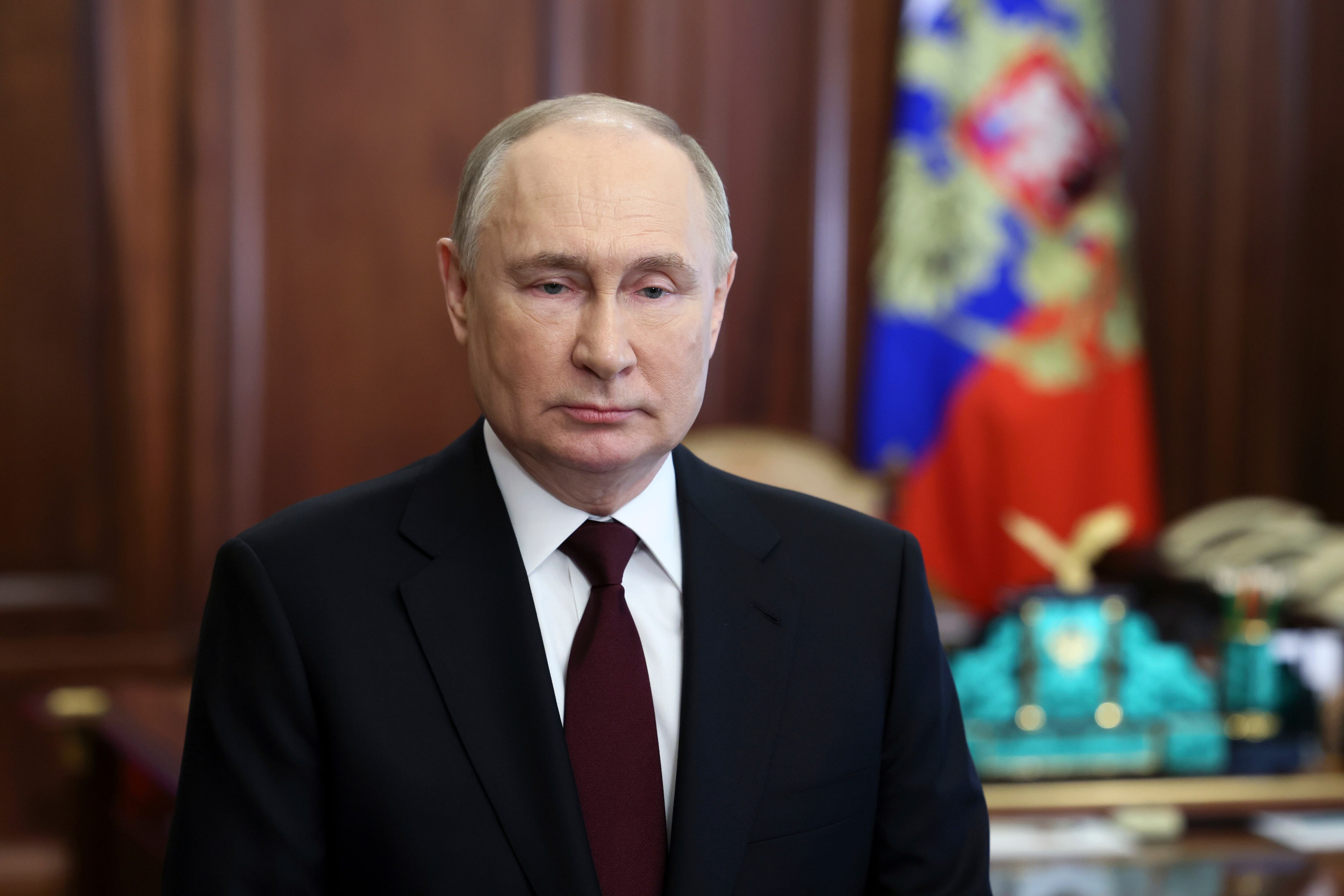 El presidente de Rusia, Vladímir Putin (Mikhail Metzel, Sputnik, Kremlin Pool Foto vía AP)