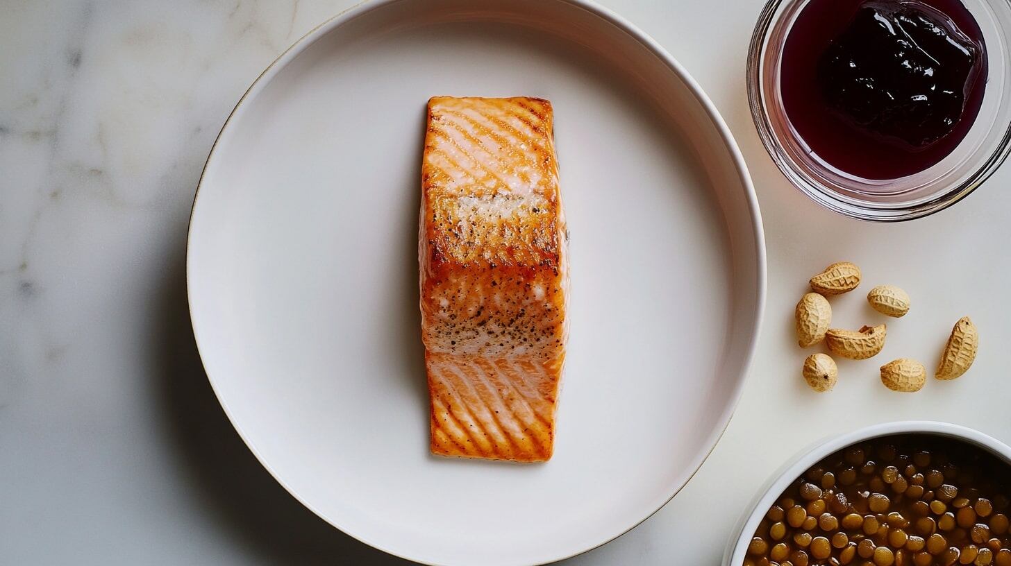 El salmón y otros pescados grasos aportan vitamina D y ácidos grasos omega-3, nutrientes asociados con la calidad del sueño y la salud cerebral (Imagen Ilustrativa Infobae)