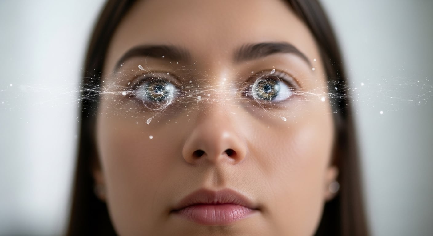 El 80 % del volumen ocular corresponde al vítreo, donde suelen originarse estas figuras. (Imagen Ilustrativa Infobae)