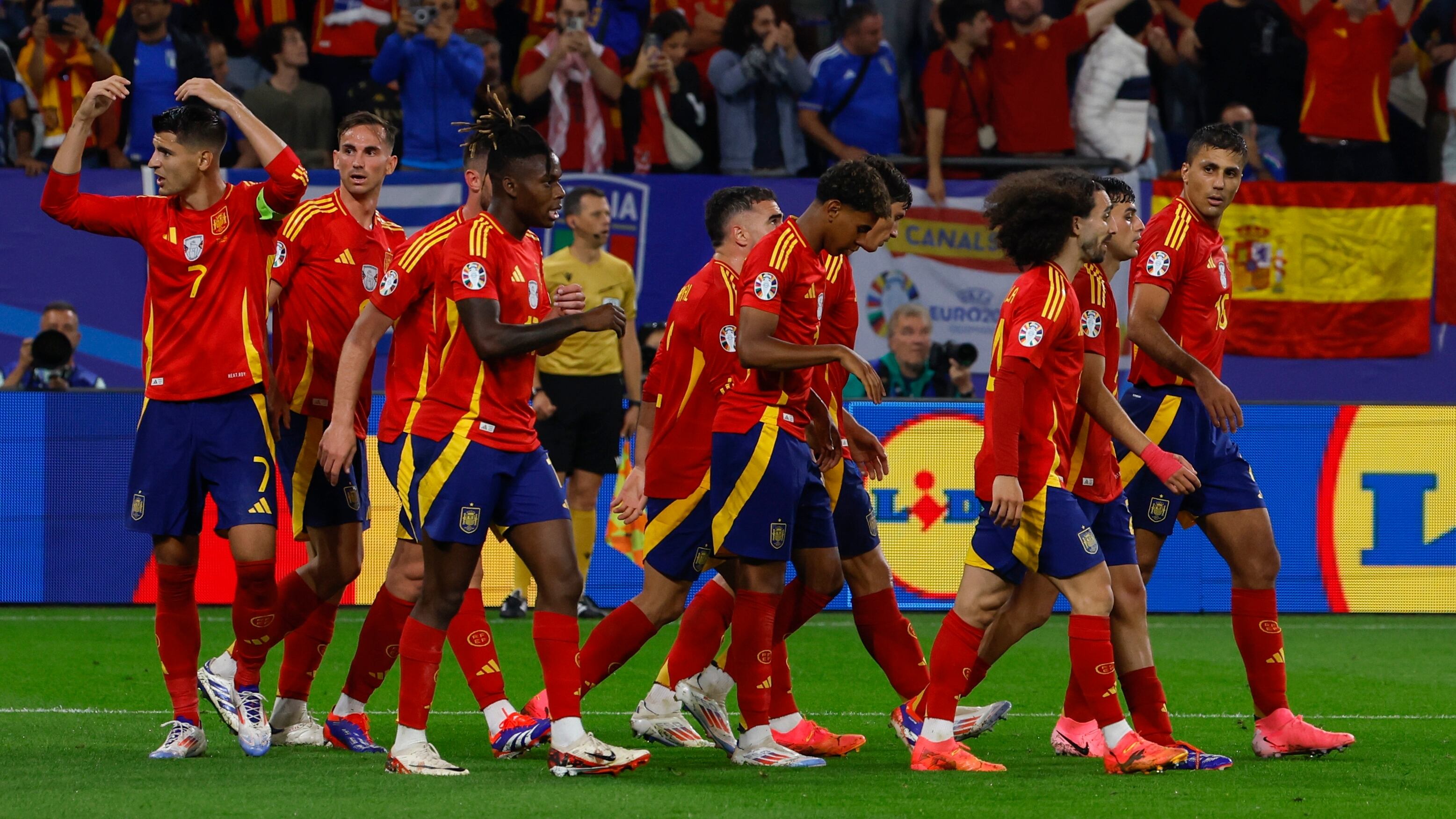 La Selección de España es una de las favoritas al título, según los lectores de Infobae (EFE/Jorge Guillén)