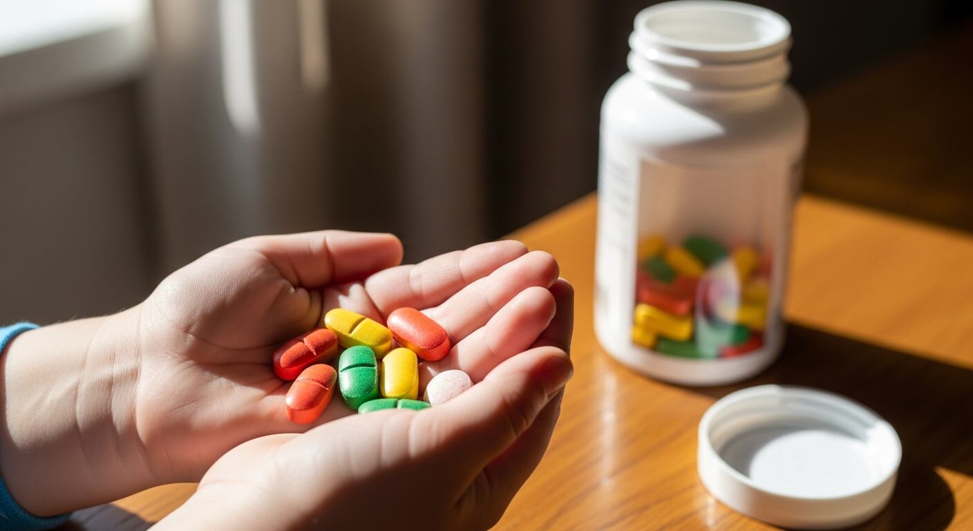 El retiro de multivitamínicos masticables con flúor afecta a productos distribuidos en 25 estados de Estados Unidos, según la FDA. (Imagen Ilustrativa Infobae)