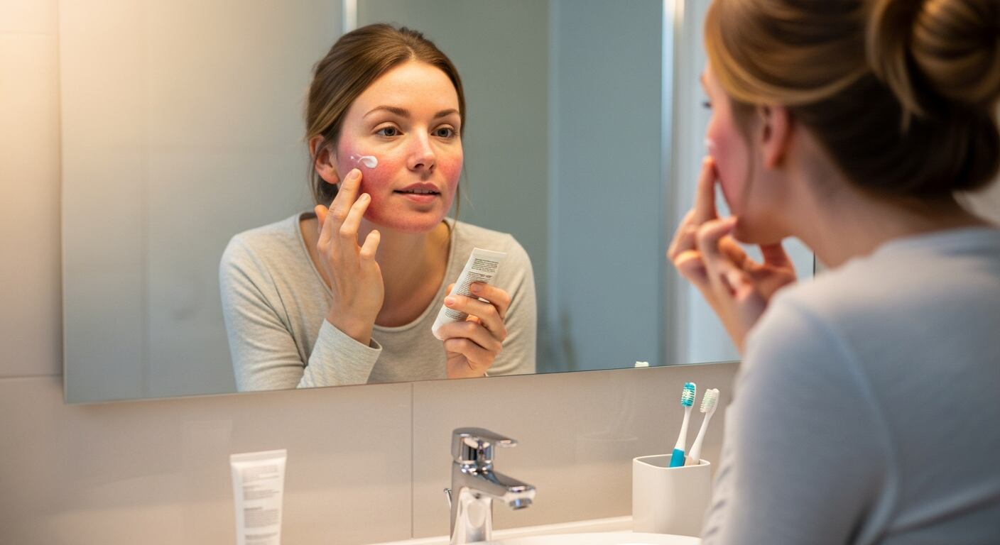 El uso regular de protector solar y la evitación de factores irritantes como cambios bruscos de temperatura y productos agresivos ayudan a mantener la piel saludable y reducir la frecuencia de episodios inflamatorios (Imagen Ilustrativa Infobae)