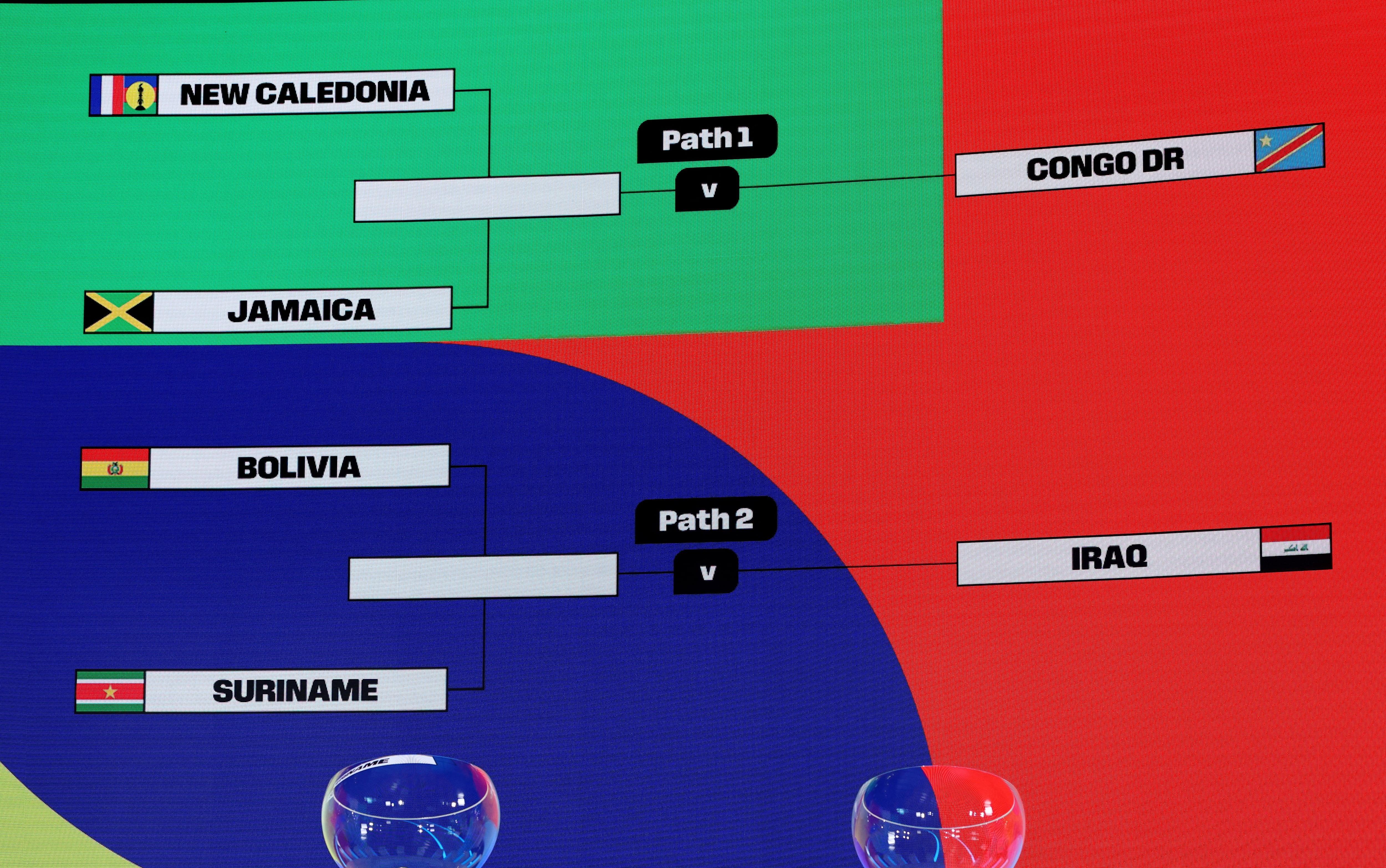 Irak y República Democrática del Congo se clasificaron directamente a las finales del Repechaje internacional por estar mejor ubicados en el Ranking FIFA (Foto: Reuters/Denis Balibouse)