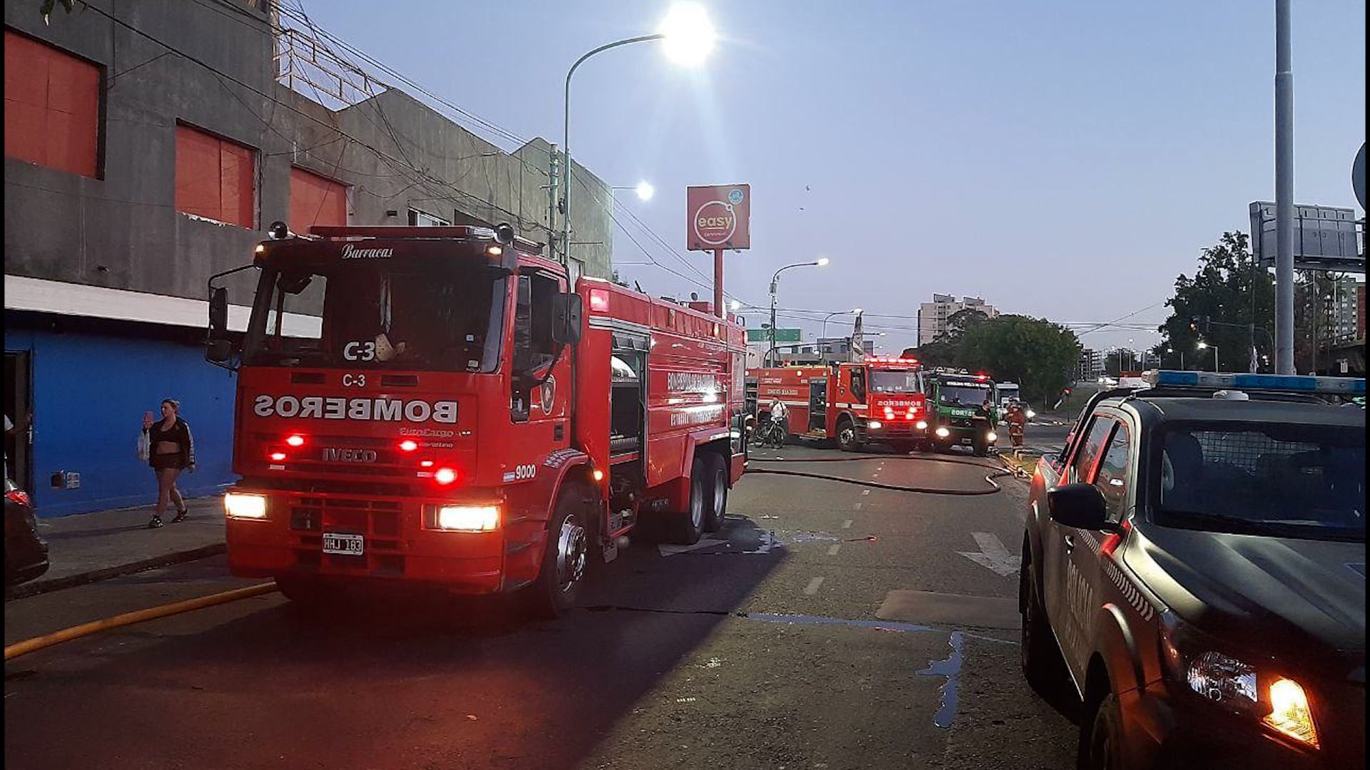 El fuego ya se encuentra extinguido. 