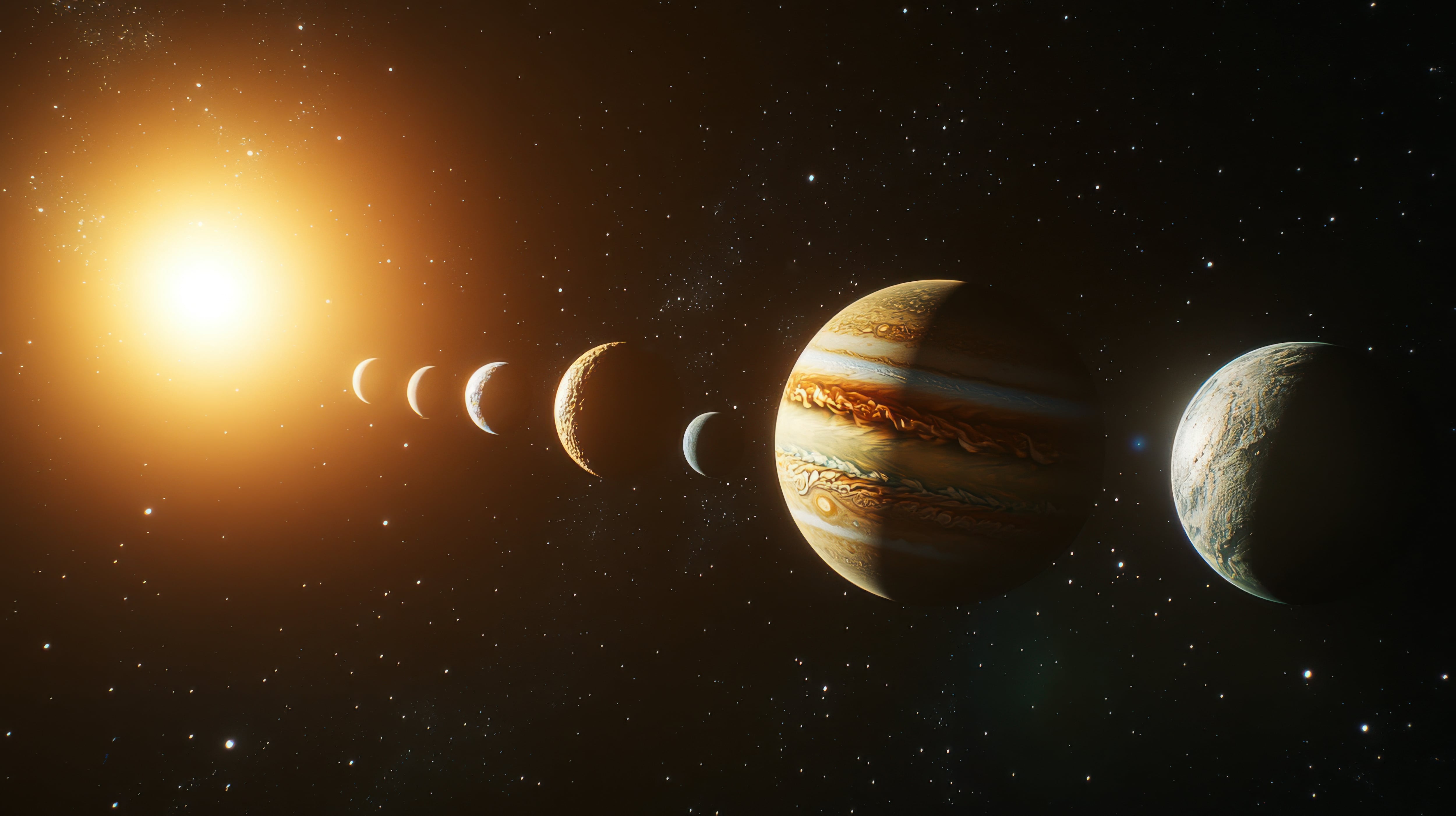 El mejor momento para observar la alineación será entre treinta y cuarenta minutos después del ocaso cuando el cielo esté suficientemente oscuro (Freepik)