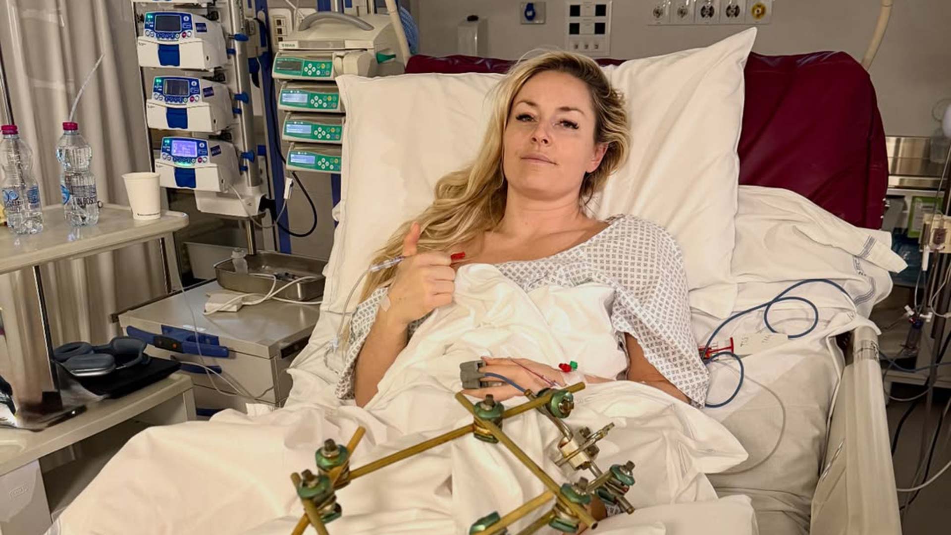 Lindsey Vonn en el hospital