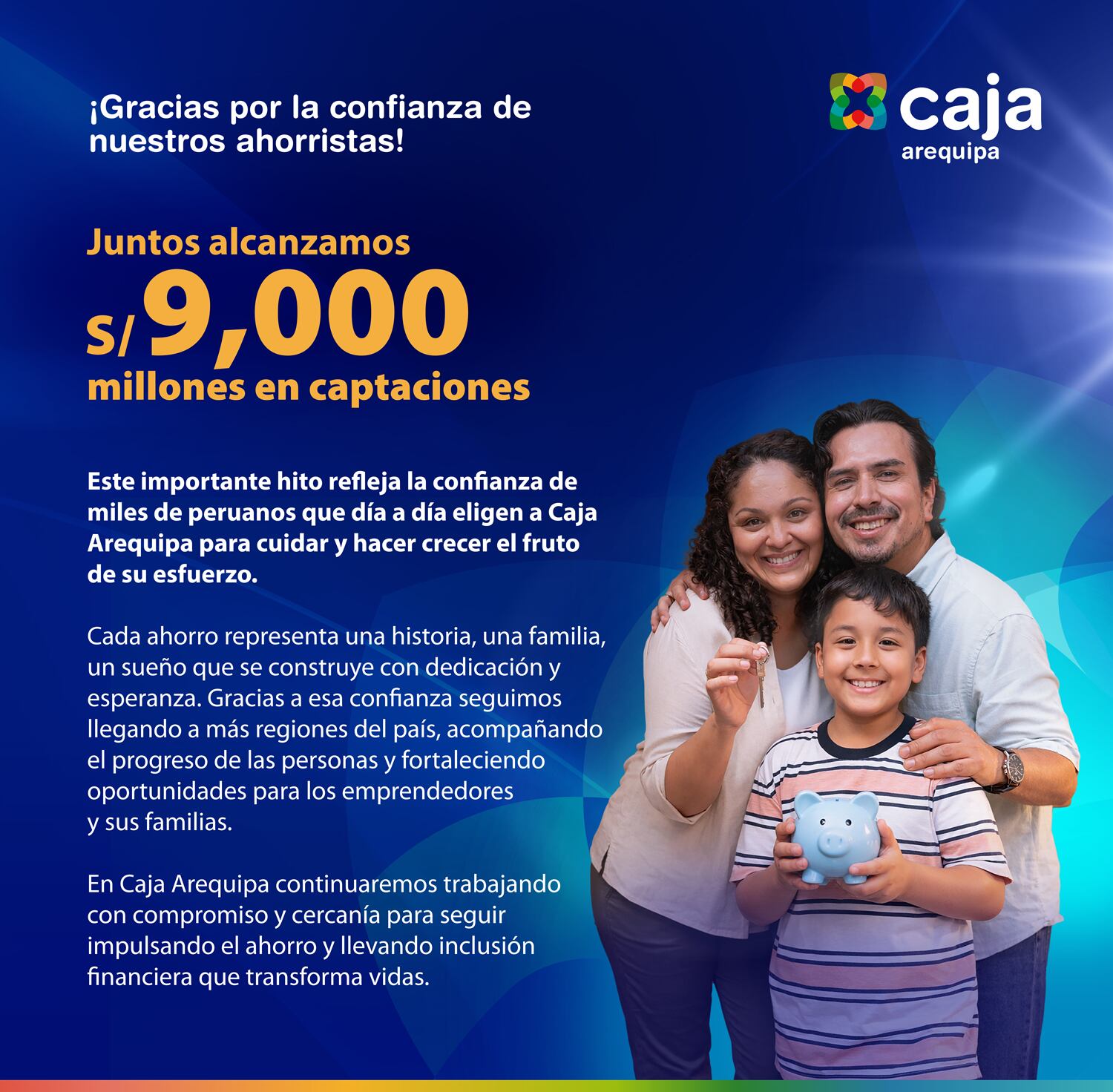 “Superar los S/ 9,000 millones en captaciones de ahorros es una señal clara de la confianza”: caja municipal reporta crecimiento de 11% en depósitos