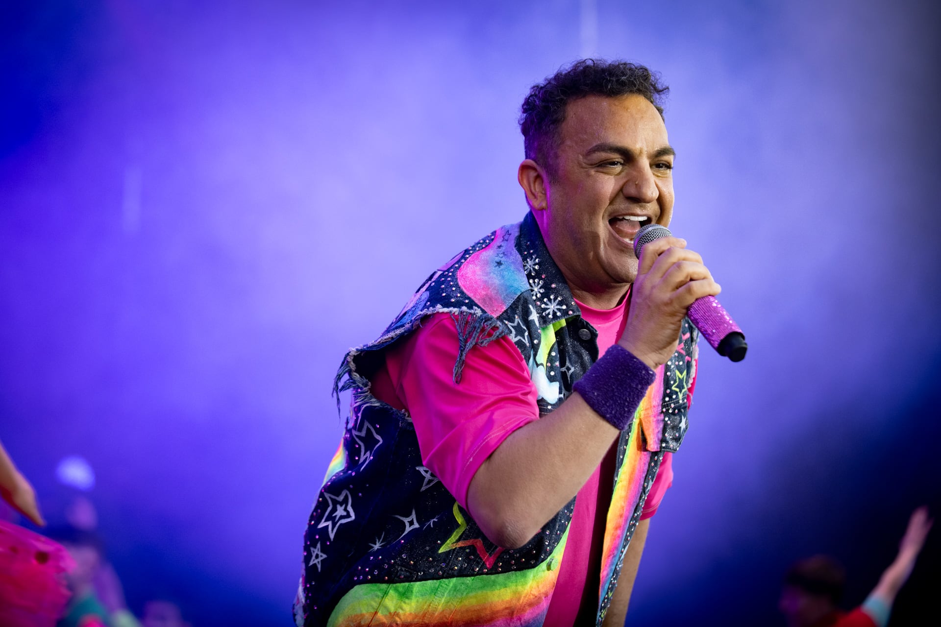 Topa destaca como ídolo infantil en Lollapalooza, siendo reconocido por grandes y chicos dentro y fuera de Argentina (Jaime Olivos)