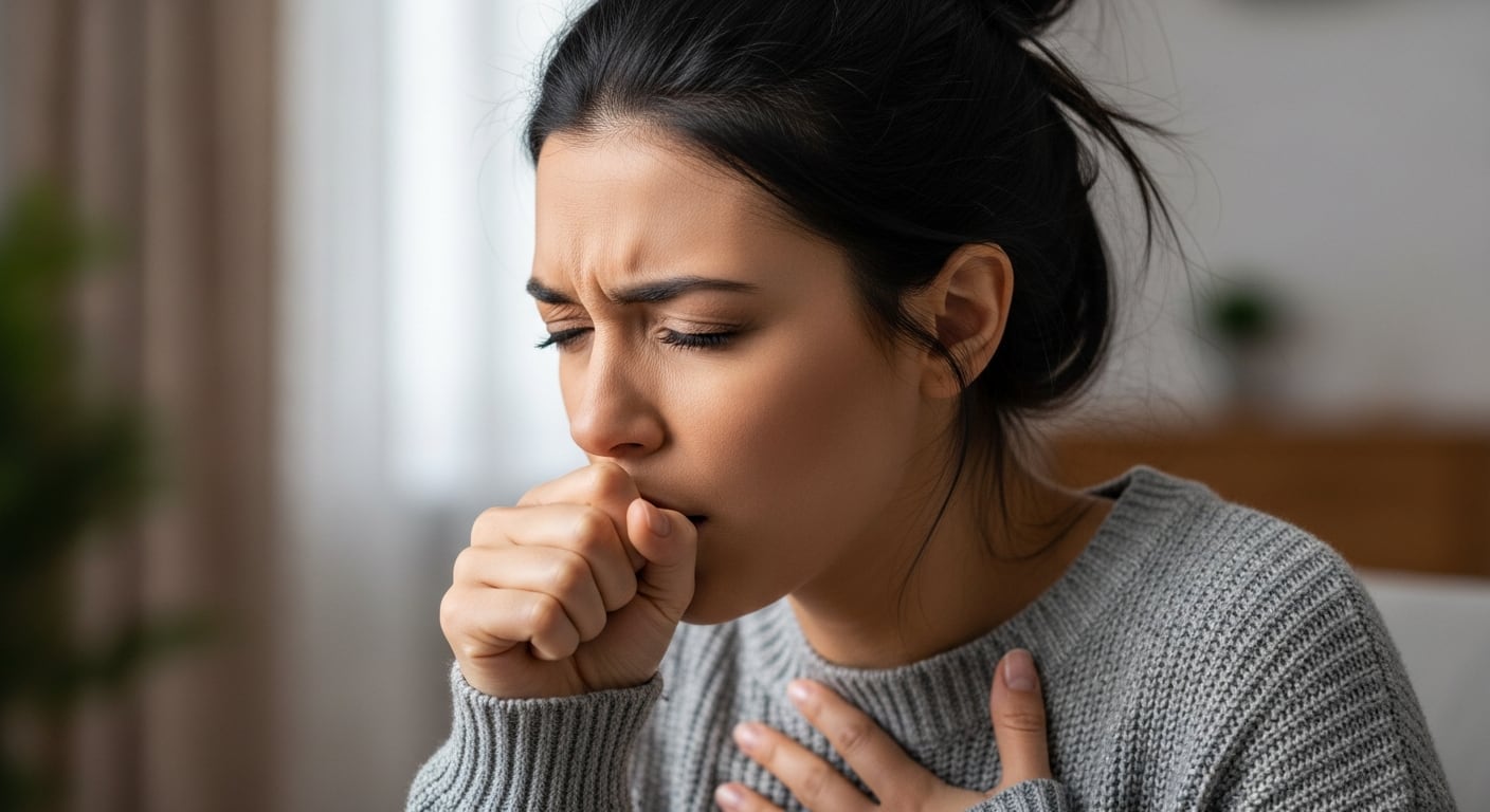 La bronquitis aguda suele manifestarse con una tos persistente que puede acompañarse de expectoración y molestias en el pecho (Imagen Ilustrativa Infobae)