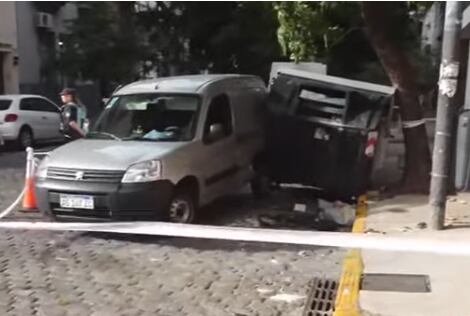 El siniestro ocurrió en la esquina de Sánchez de Bustamante y Lavalle