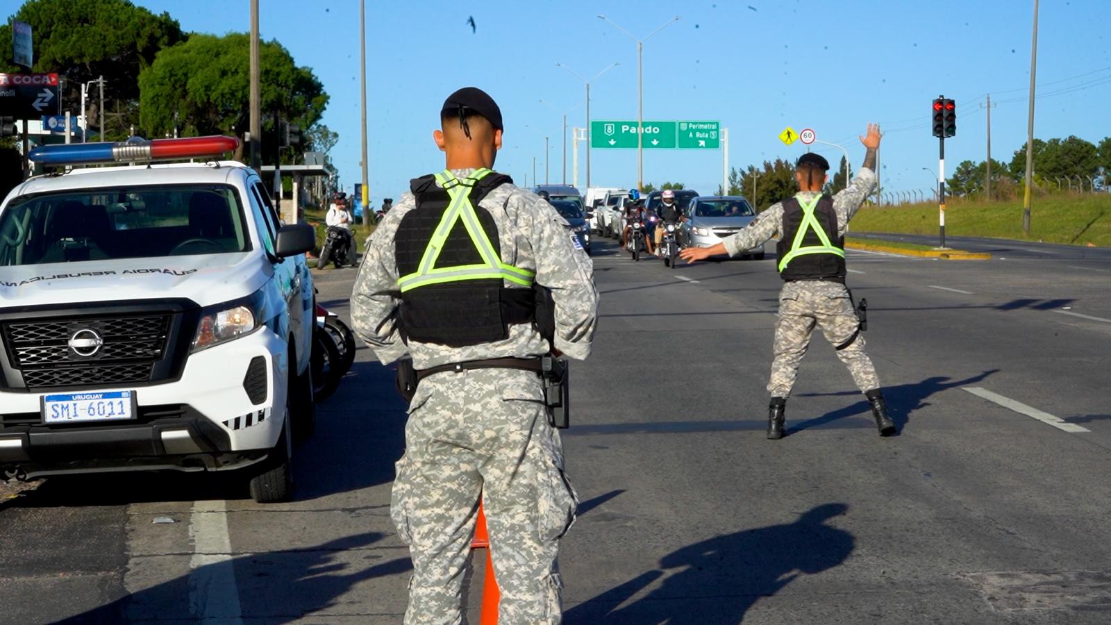 Operativo de tránsito en Uruguay (Ministerio del Interior)