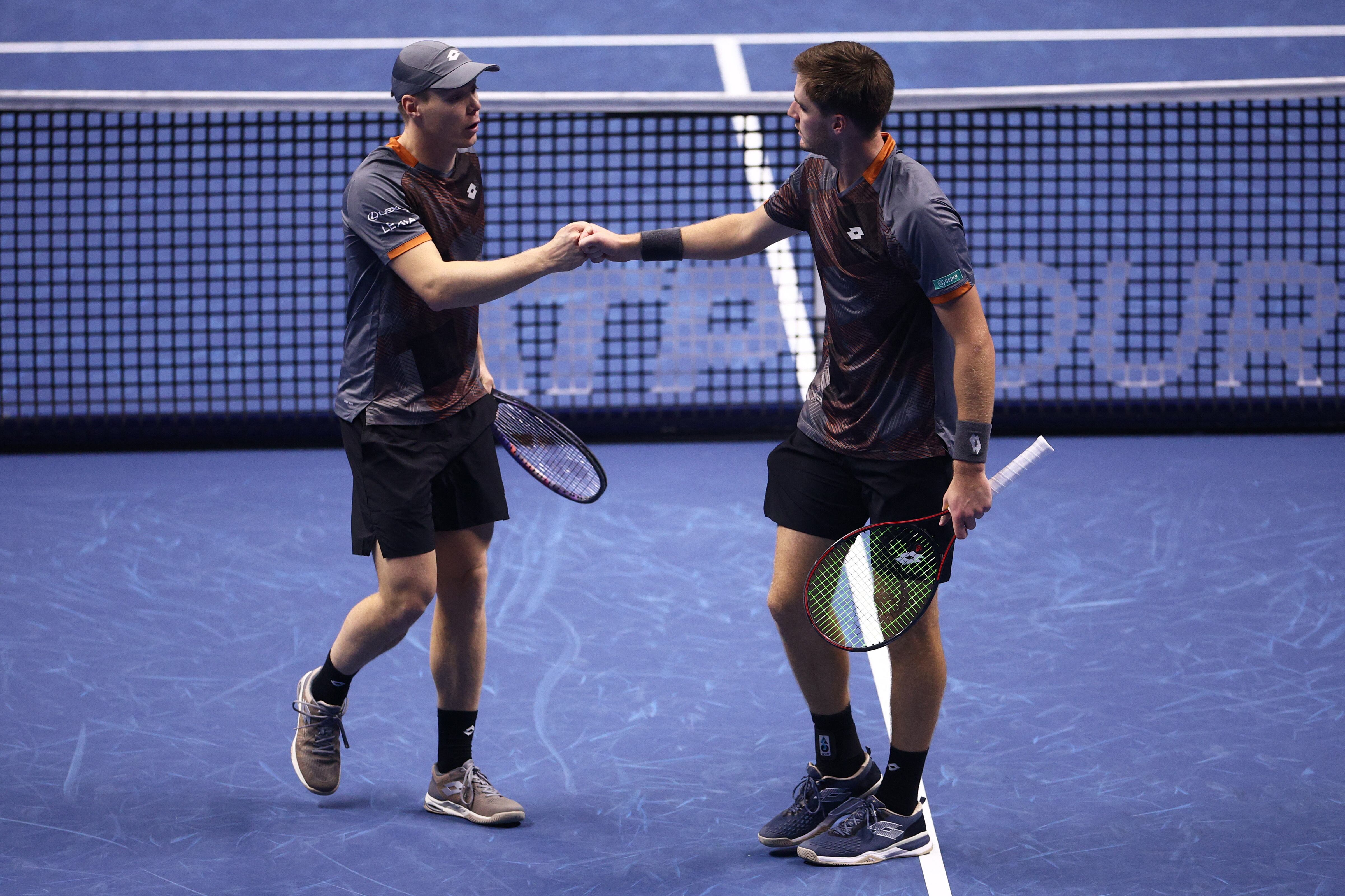 Patten y Heliovaara ganaron el ATP Finals en la temporada pasada (Fuente: REUTERS/Guglielmo Mangiapane)