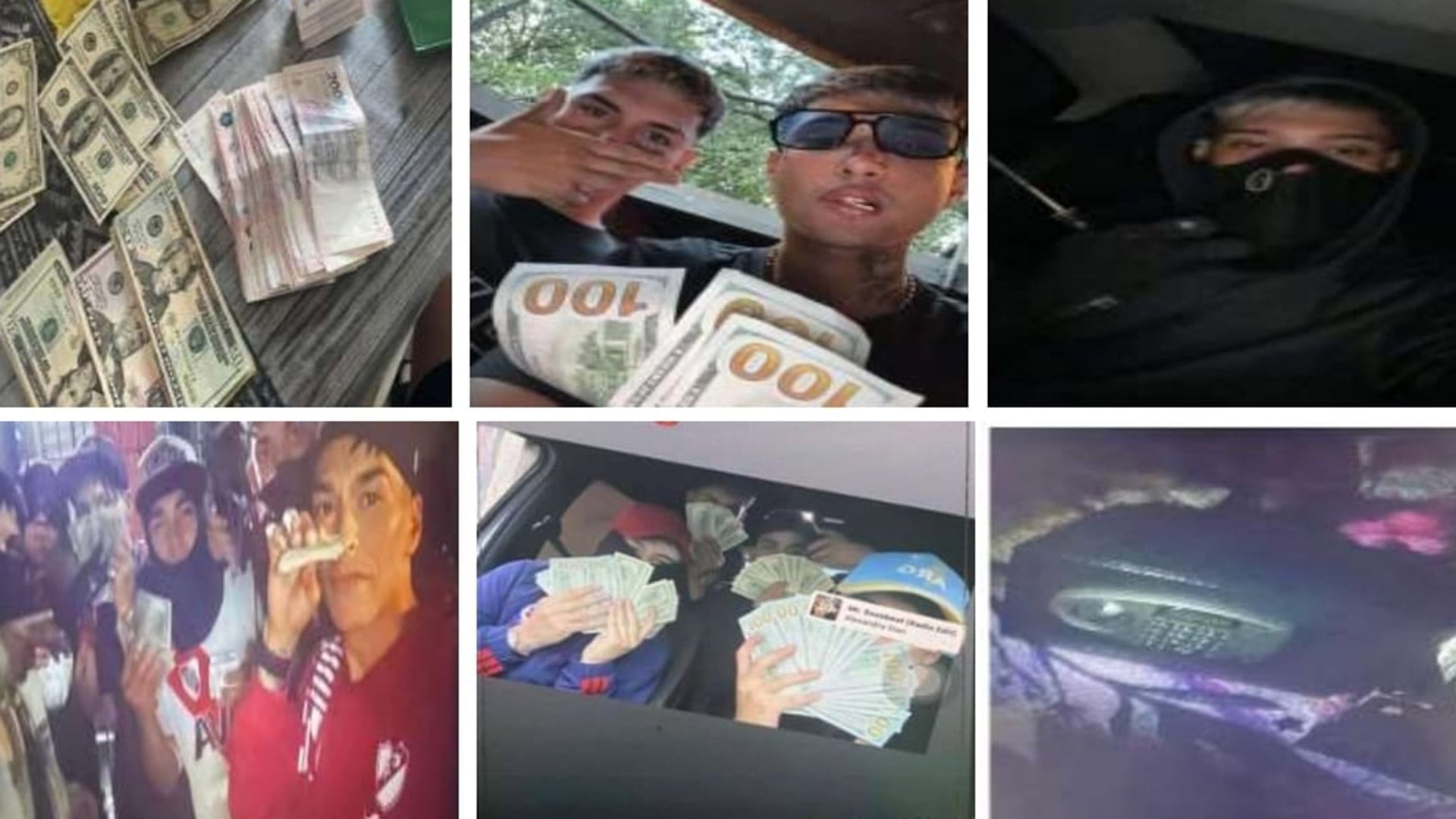 Imágenes halladas en los dispositivos de miembros de La Banda del Millón