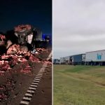 Tres camiones y un colectivo chocaron en la Ruta 9: hay un muerto y un herido