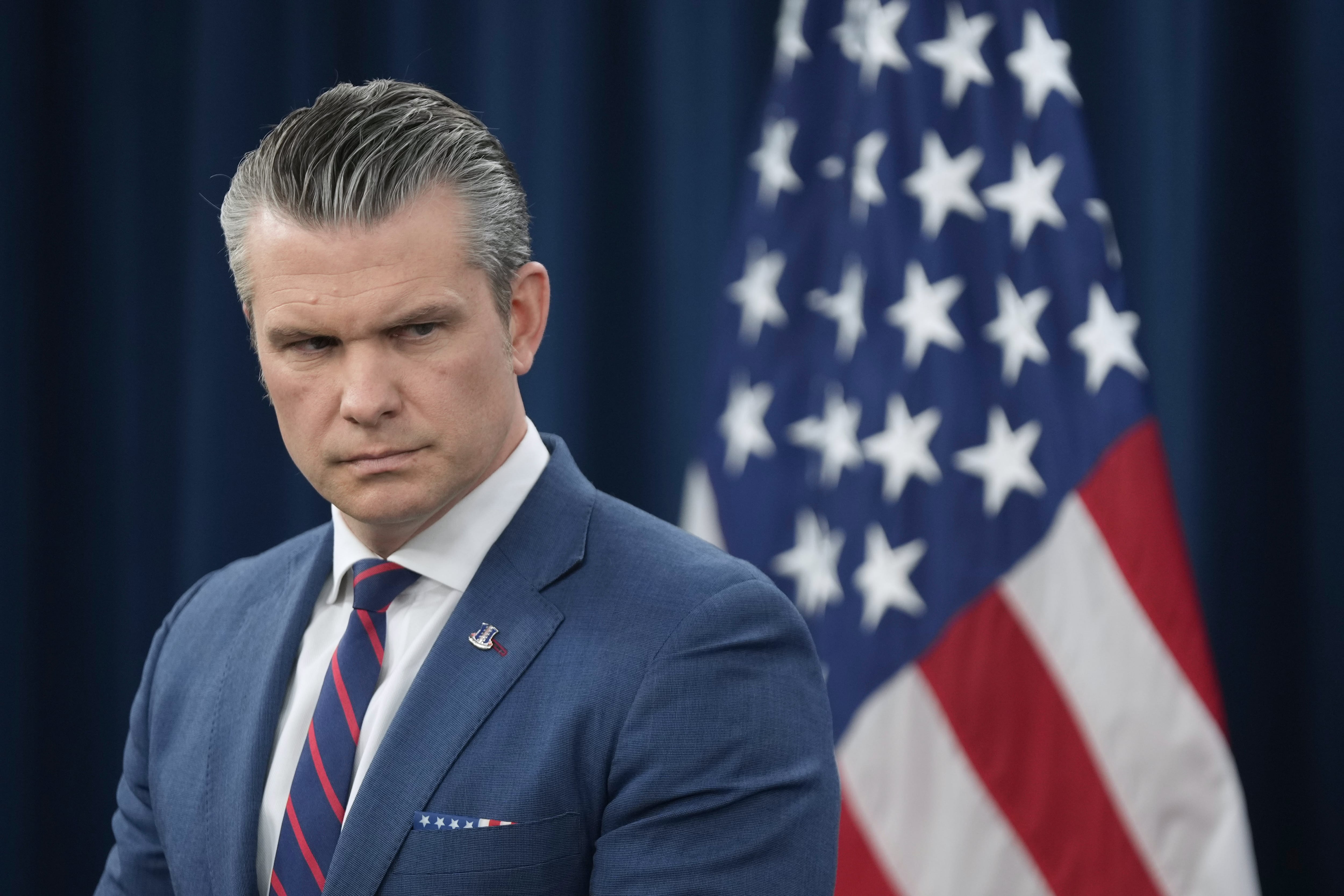 El secretario de Guerra de Estados Unidos y titular del Pentágono, Pete Hegseth (AP/Mark Schiefelbein)