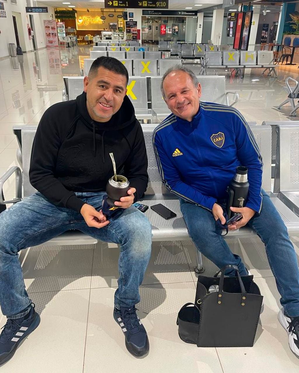 Ricardo Rosica y Juan Román Riquelme