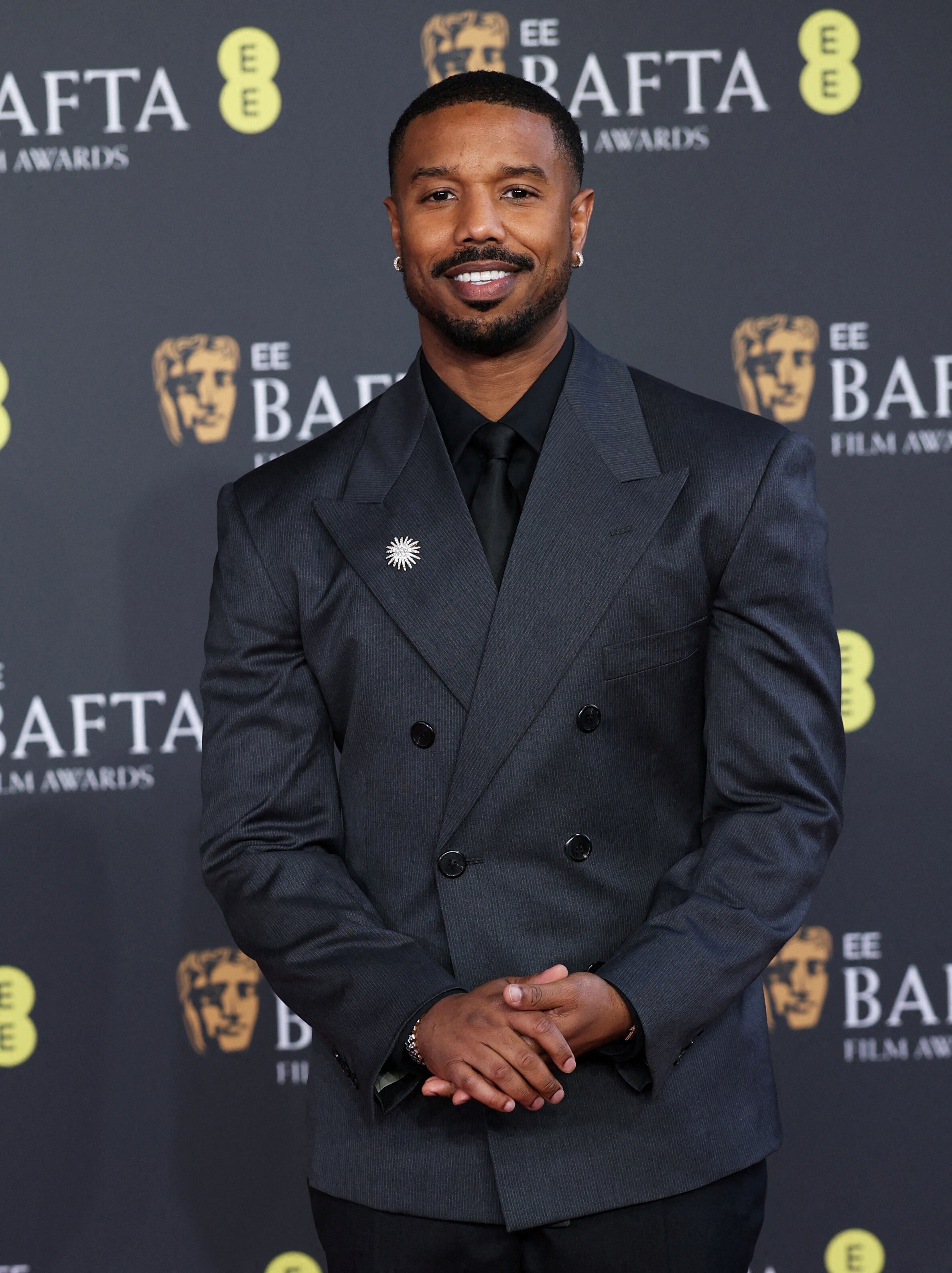 Michael B. Jordan posó en la alfombra roja del Royal Festival Hall in the Southbank Centre, London, Britain, donde tuvo lugar la edición de este año de los premios BAFTA./ (REUTERS/Isabel Infantes)