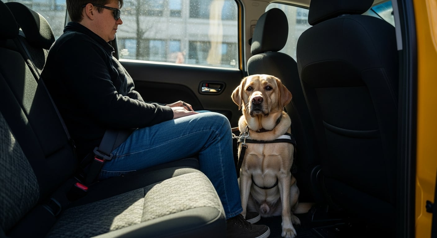 Una nueva regla obligará a conductores de transporte por aplicación a aceptar pasajeros con animales de servicio en Estados Unidos