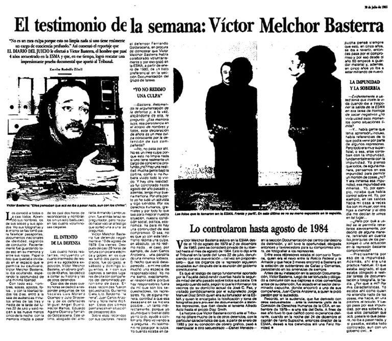 Víctor Basterra, el fotógrafo de la ESMA que expuso a las atrocidades de la dictadura