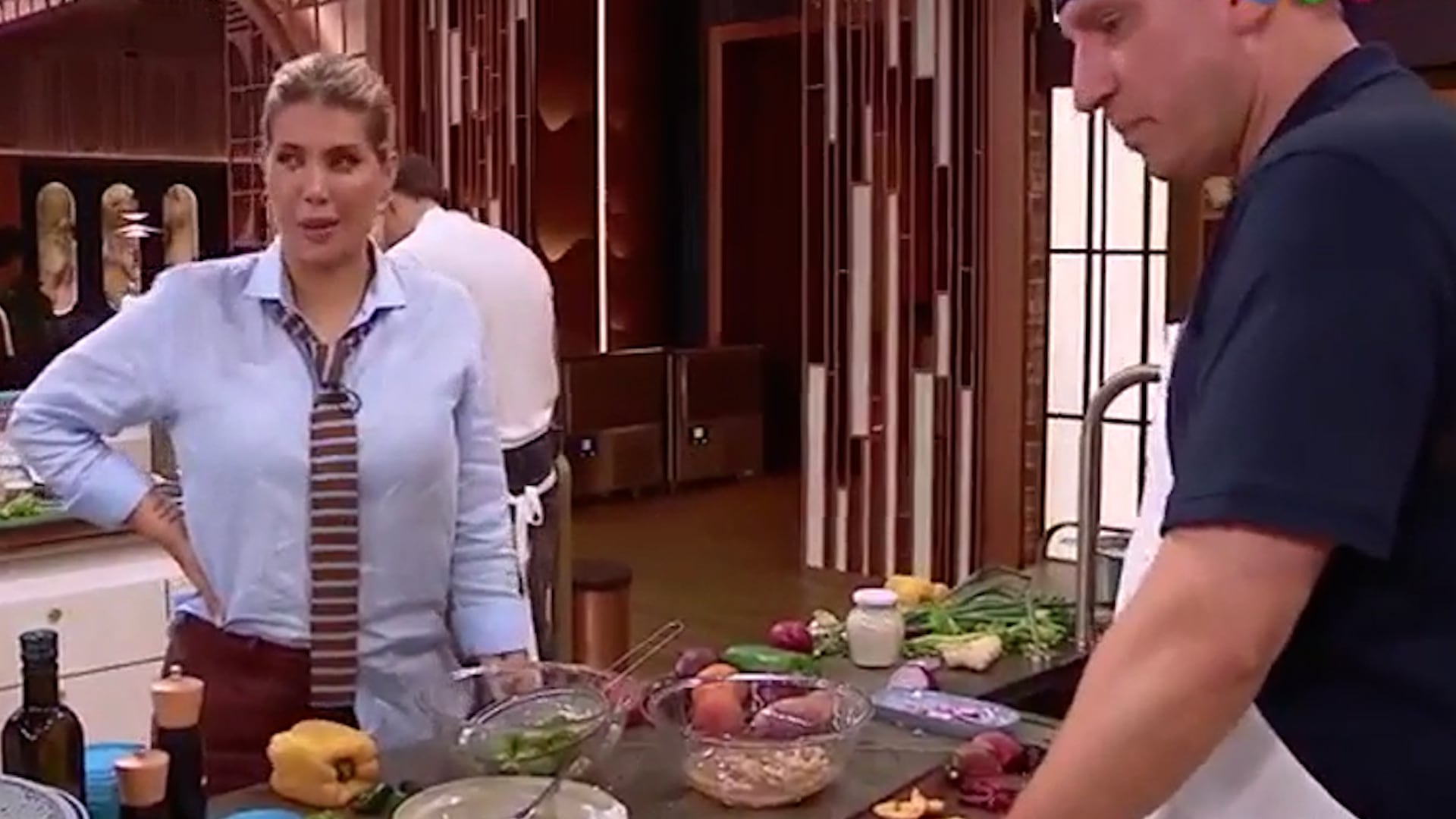 Un cruce inesperado entre Wanda Nara y Maxi López en la final de MasterChef Celebrity dejó momentos divertidos, ironías y confesiones que atraparon tanto a los participantes como a los espectadores