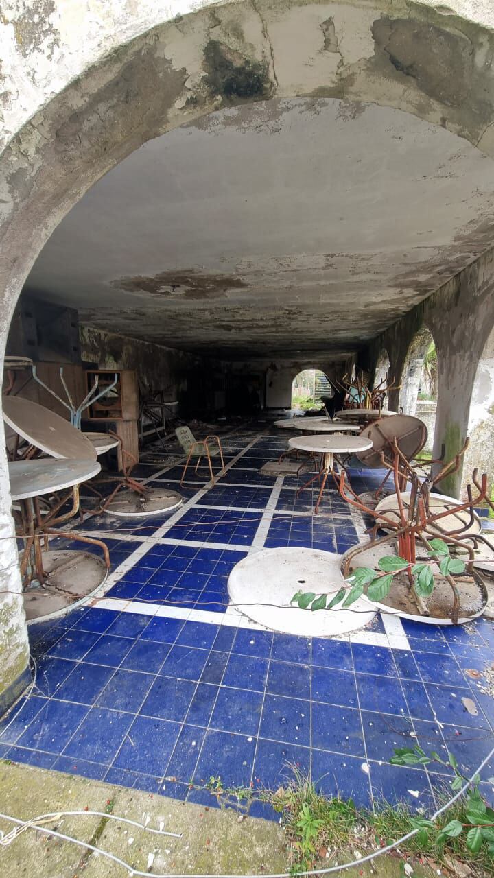 “Había muchas mesas de fibra de vidrio y materiales que eran carísimos, todos apilados bajo techo”, contó Mar Legón (Fotos: IG @marlegonarte)