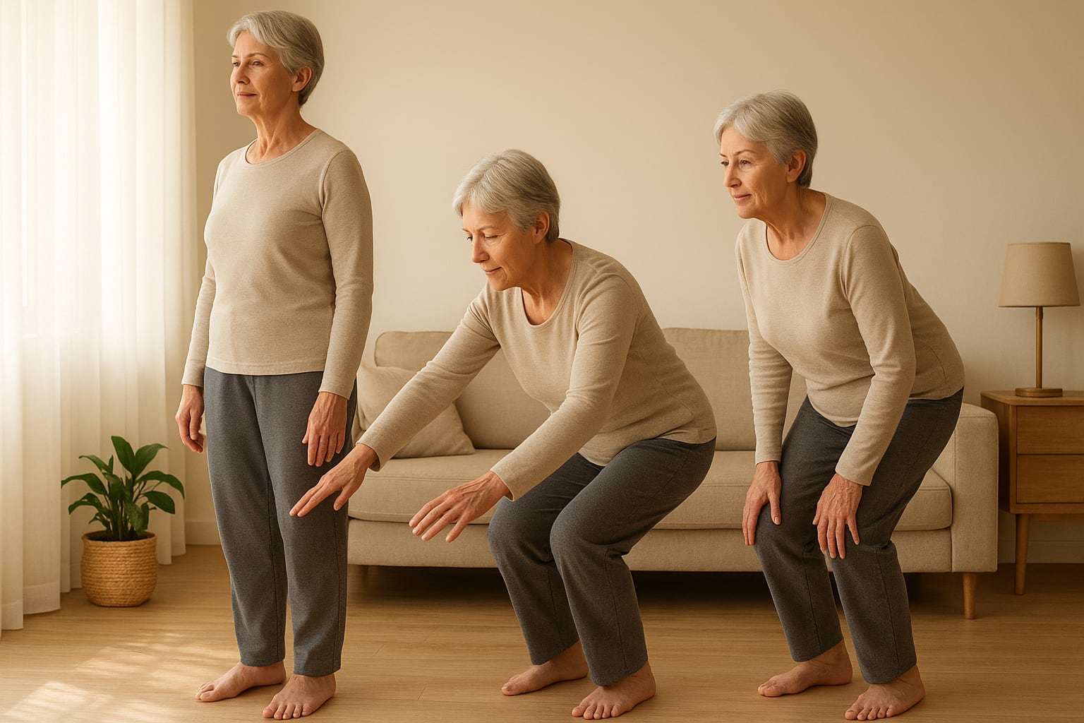 La prueba de sentarse y levantarse mide la capacidad de movilidad y equilibrio en adultos con un sistema de puntuación sobre diez puntos (Imagen Ilustrativa Infobae)