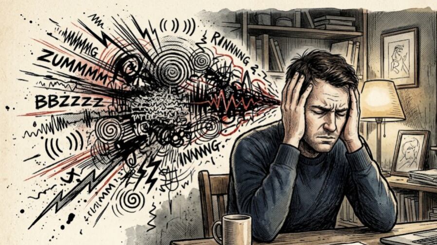 El tinnitus o zumbido en los oídos afecta a millones de personas en todo el mundo, presentándose como silbidos, pitidos o ruidos persistente (Imagen Ilustrativa Infobae)
