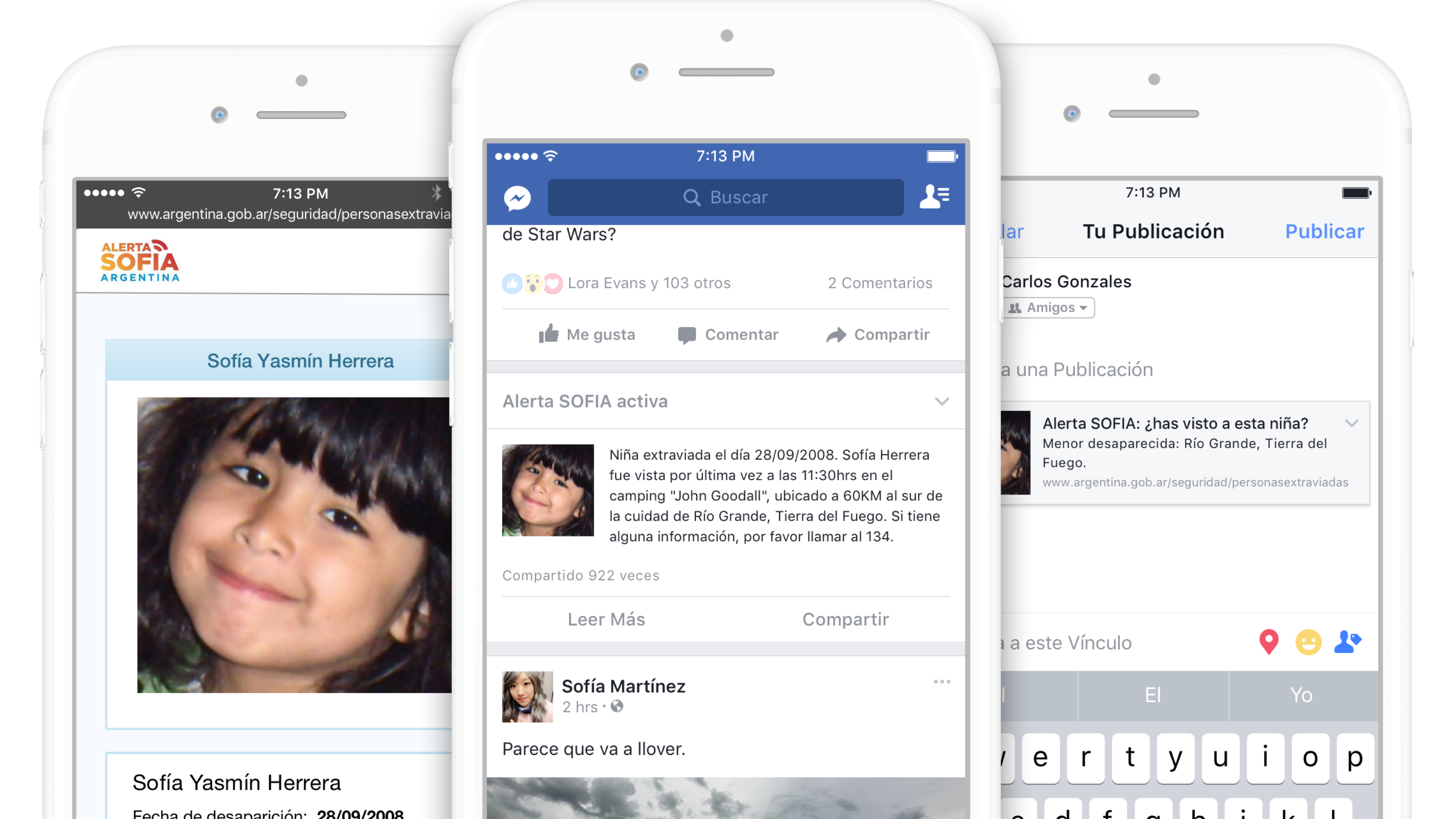 El Alerta Sofía es un sistema de emergencia en Argentina que se activa en casos de menores desaparecidos en alto riesgo 
