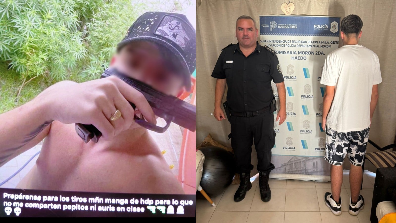 Al alumno de Ituzaingó le encontraron un aire comprimido