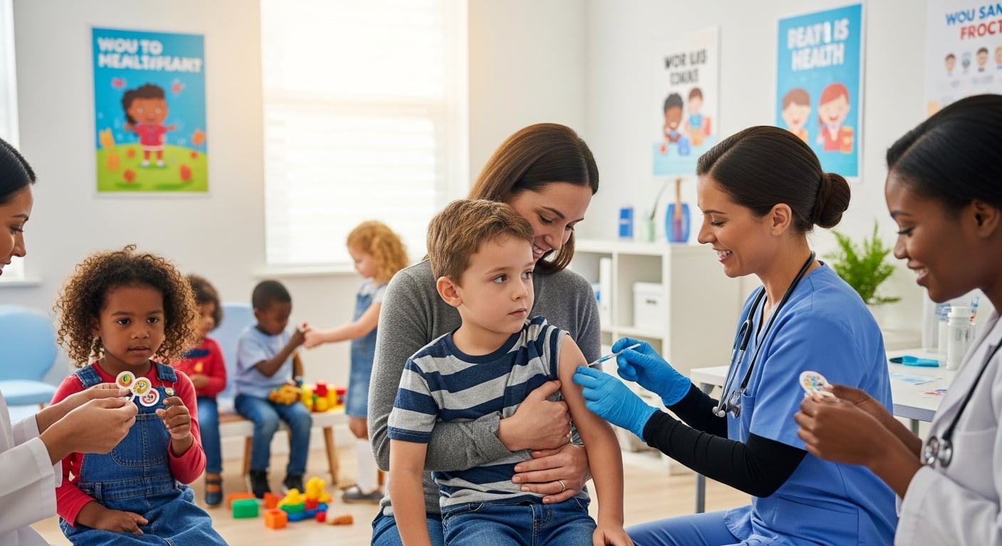 Solo la mitad de los niños de 5 años en Argentina tenía las vacunas completas para el ingreso escolar en 2024 según la SAP (Imagen Ilustrativa Infobae)