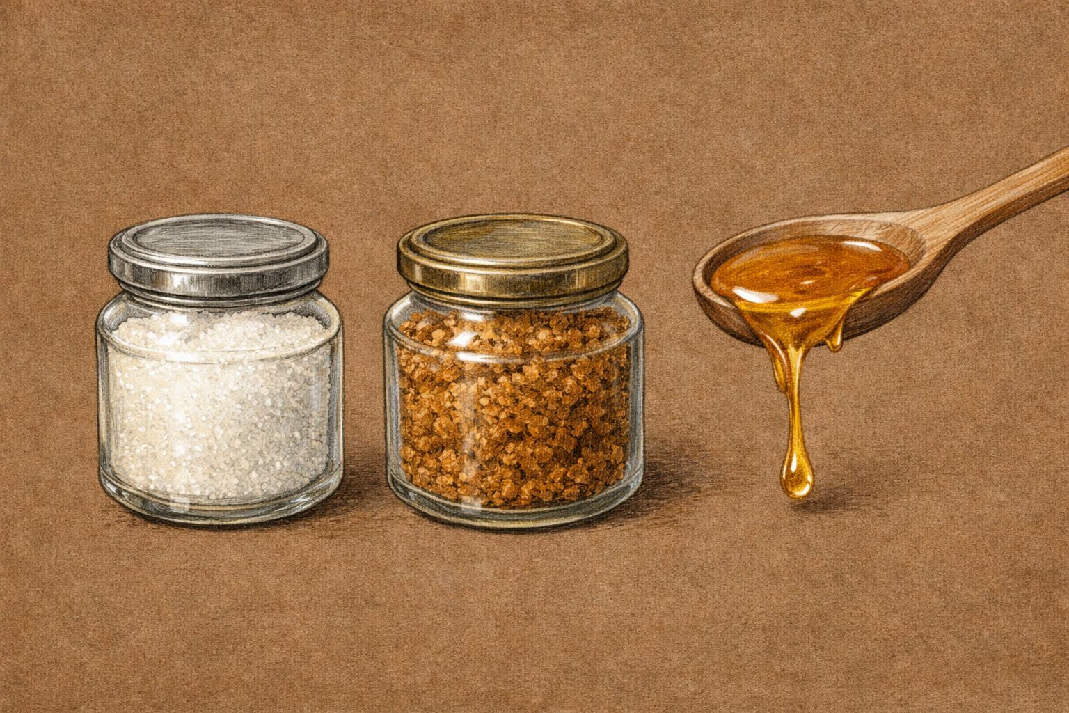 Expertos destacan las diferencias nutricionales entre el azúcar blanco, el azúcar moreno y la miel según National Geographic (Imagen Ilustrativa Infobae)