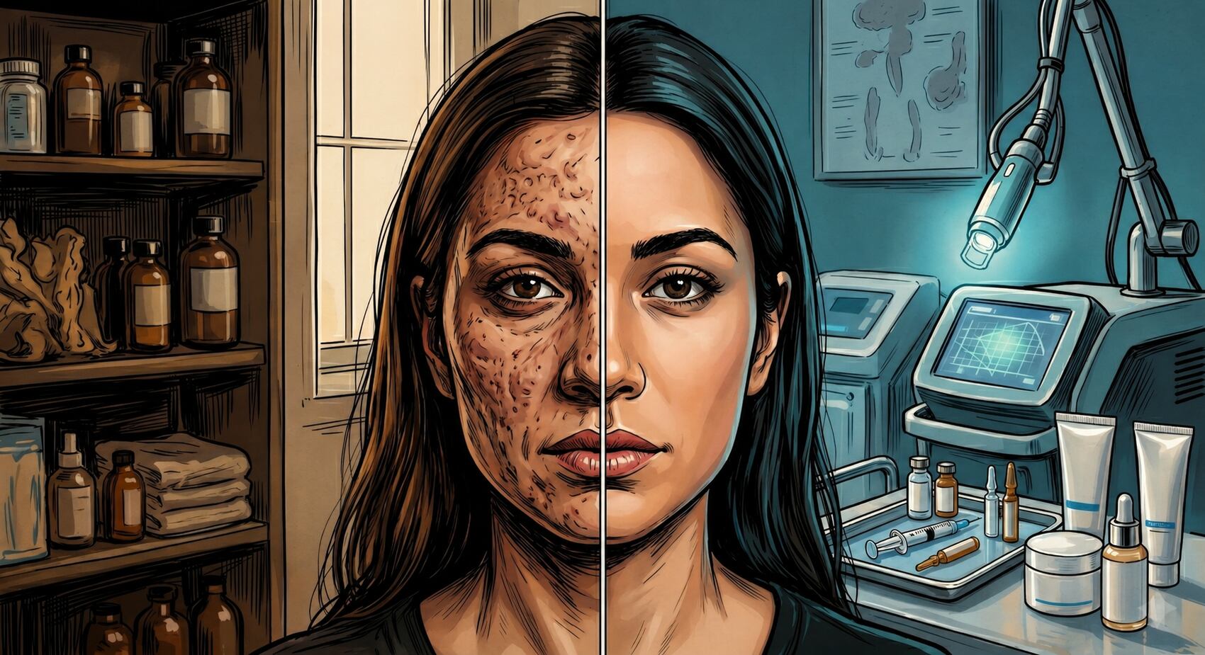 Más del 80% de jóvenes y adultos jóvenes padecen acné y cicatrices que pueden afectar su autoestima, según la Cleveland Clinic (Imagen Ilustrativa Infobae)