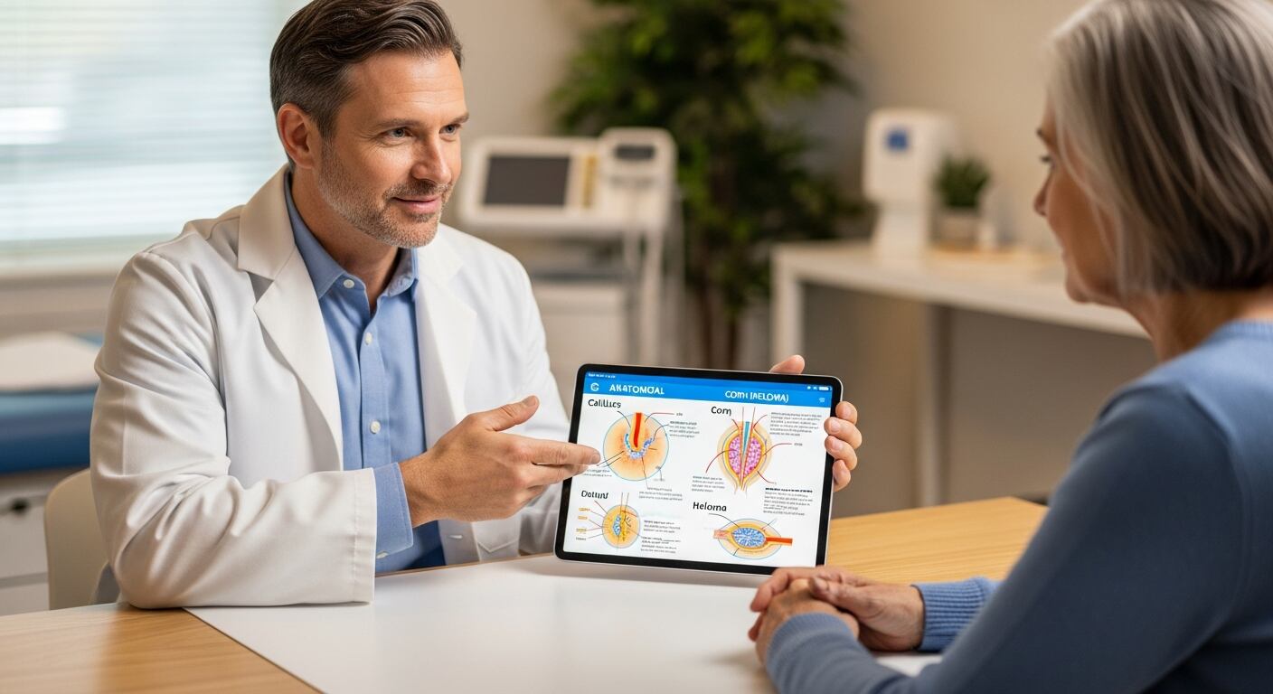 Consultar a un podólogo o dermatólogo es fundamental ante molestias intensas o cambios en la piel de los pies. (Imagen Ilustrativa Infobae)