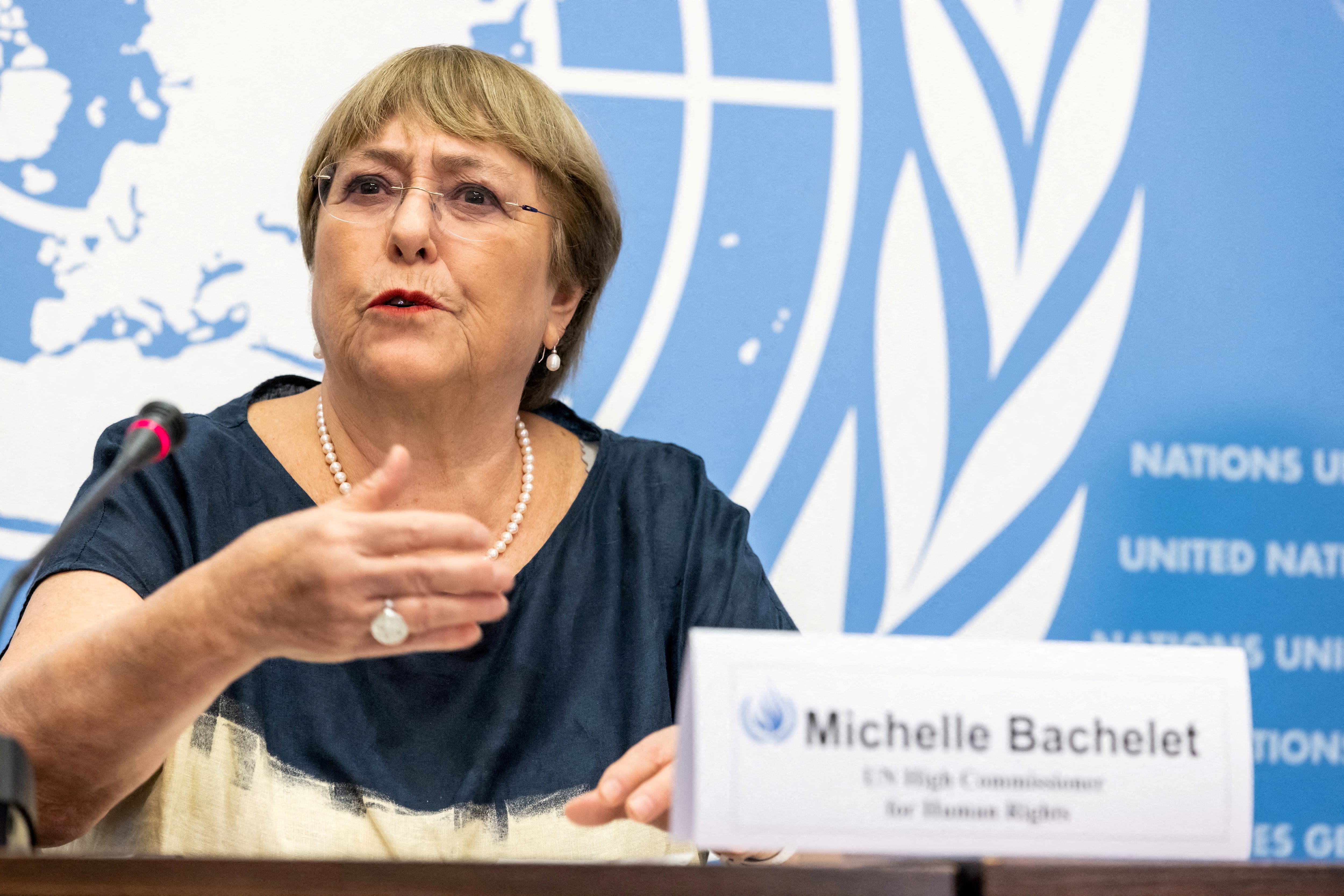 La Alta Comisionada de las Naciones Unidas para los Derechos Humanos, Michelle Bachelet. REUTERS/Pierre Albouy