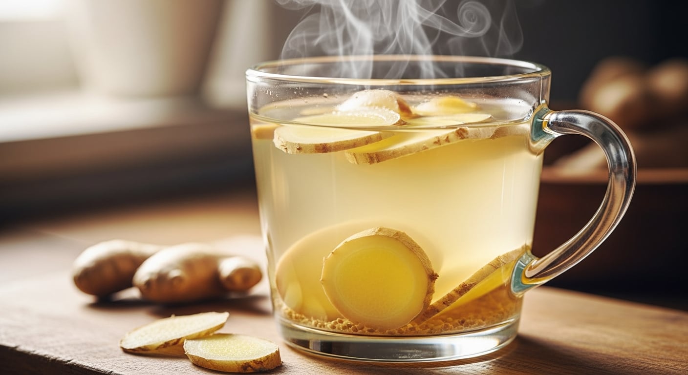 La infusión de jengibre es recomendada por evidencia científica internacional para aliviar el dolor de garganta de manera natural (Imagen Ilustrativa Infobae)