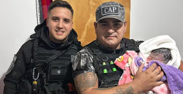 Los policías acompañaron el proceso y garantizaron el traslado al Hospital Materno Neonatal