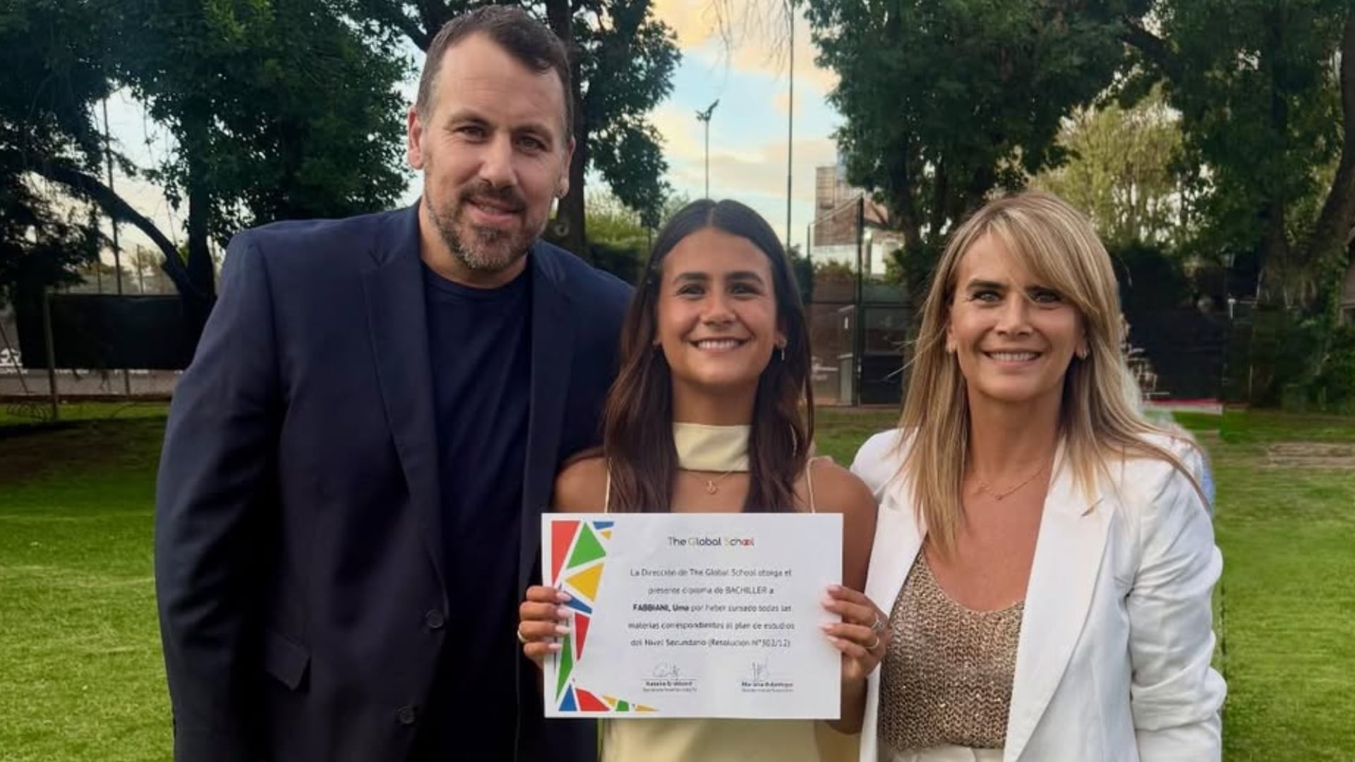 Uma Logró tener una relación con su padre