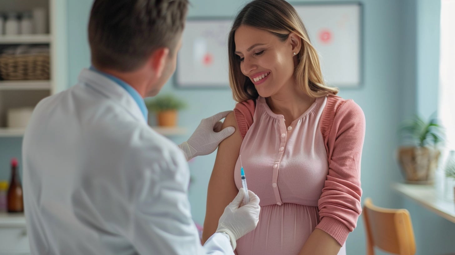 Las embarazadas reciben vacunas específicas para proteger a sus hijos desde el nacimiento (Imagen Ilustrativa Infobae)