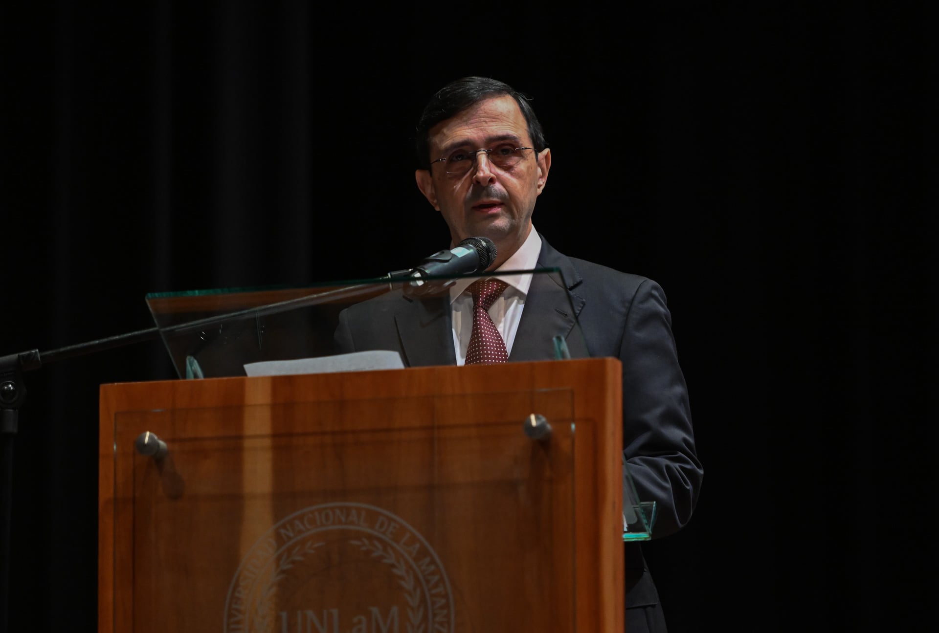El vicerrector de la Universidad Nacional de La Matanza, profesor Dr. Fernando Luján Acosta (Adrian Escandar)