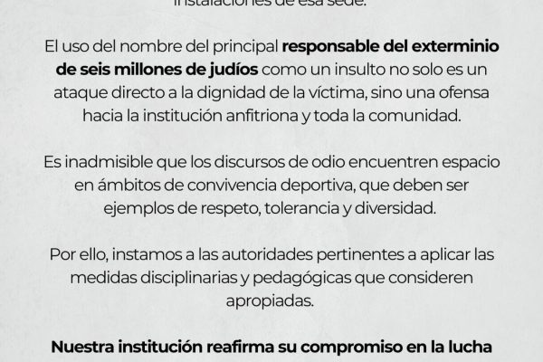 Denunciaron una agresión antisemita de un grupo de chicos del club Barracas Central contra otro menor de 12 años