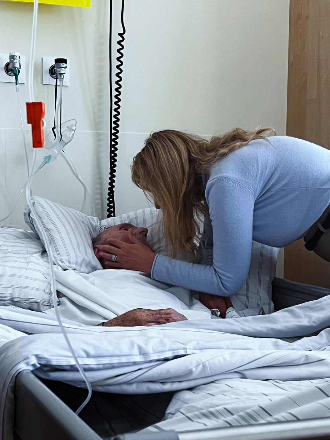 La foto del los últimos momentos juntos de Evelyn y su papá 