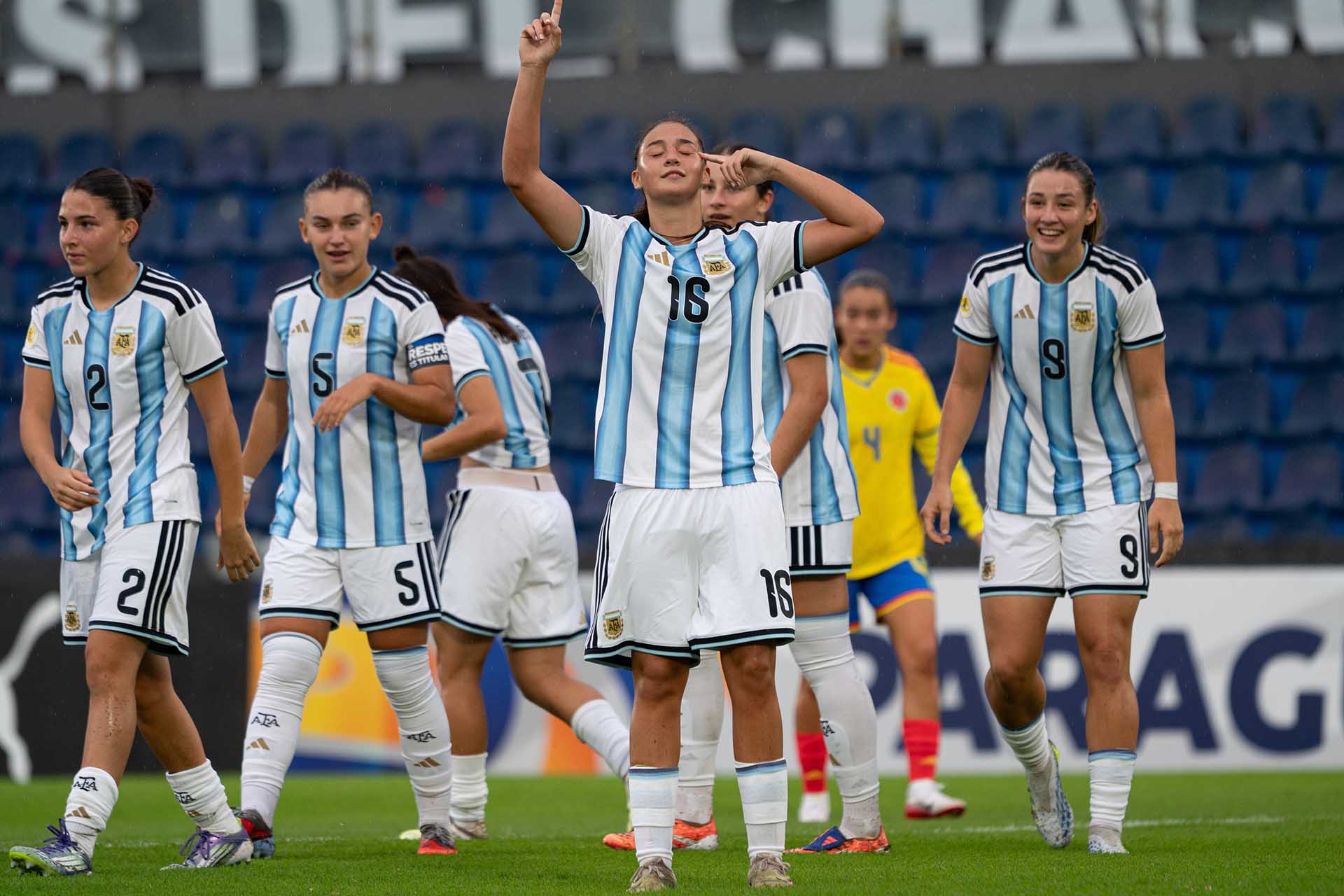 Macarena Torre convirtió el único tanto para la Albiceleste (X: @Argentina)