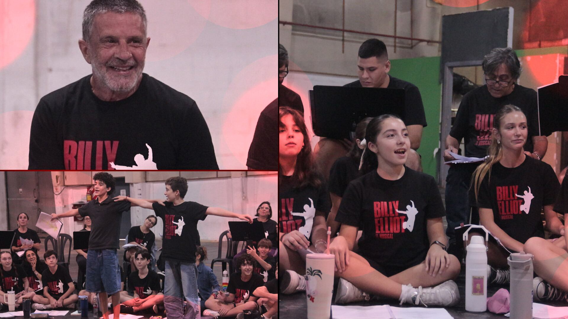 Osvaldo Laport, parte del elenco del musical. La convivencia entre niños y adultos en el escenario de Billy Elliot crea una atmósfera única de trabajo y amistad