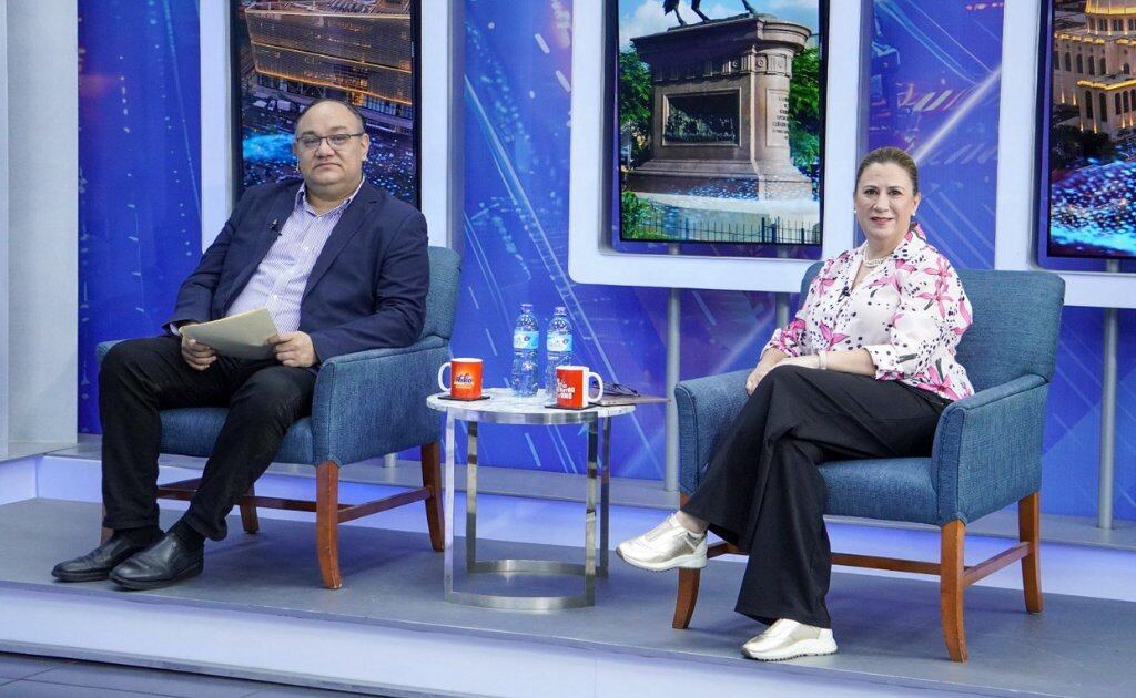 Tanto Vanessa Rubio como Hugo Mayorga expusieron las diferentes situaciones que enfrenta el transporte público salvadoreño durante la entrevista matutina./(Megavisión)