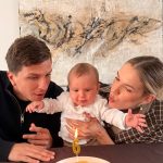 Eva Bargiela y Gianluca Simeone celebraron los seis meses de Faustino en Madrid